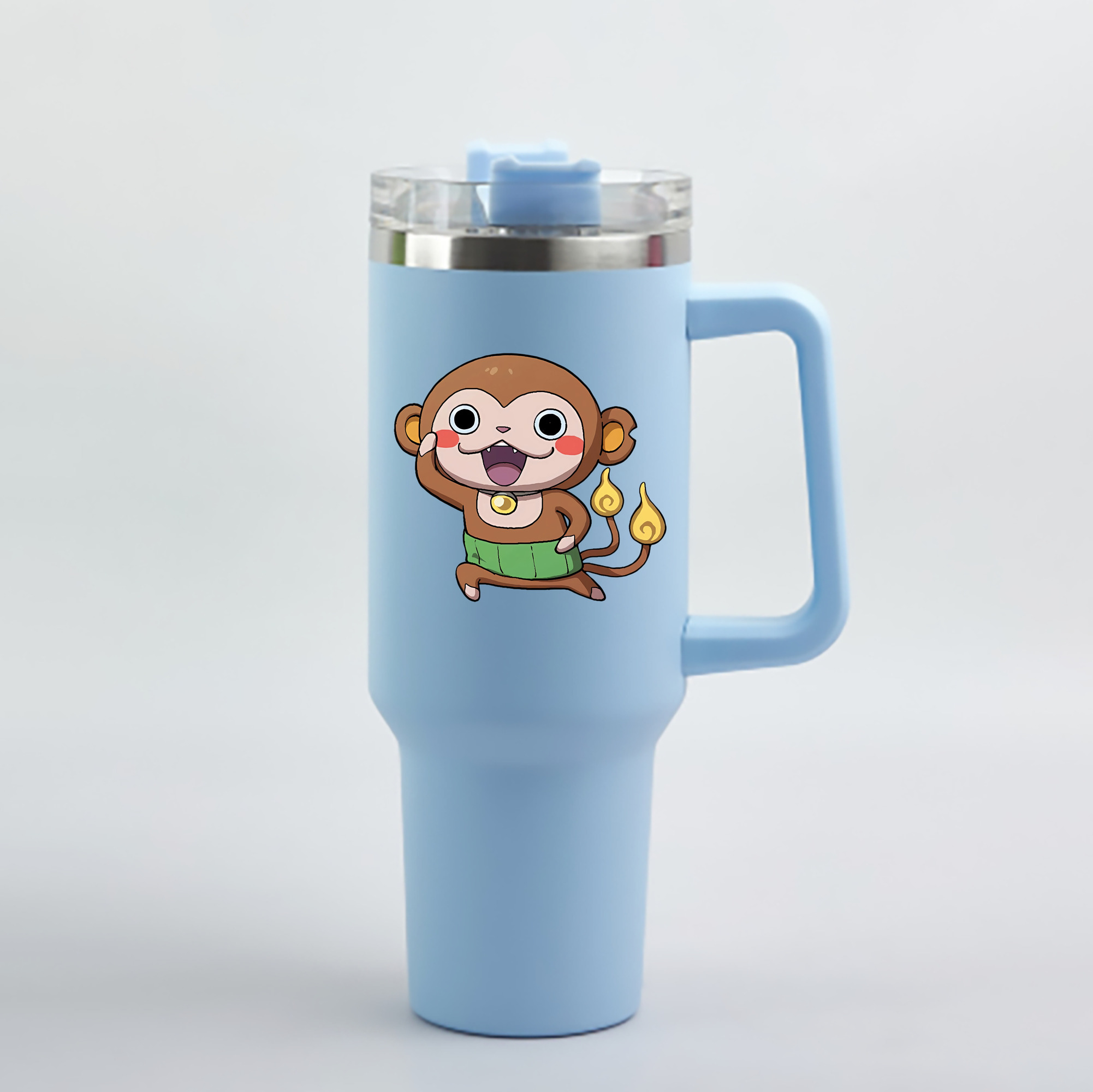 （画像用） 妖怪ウォッチ Yo-kai Watch 1200mL車用タンブラー - クリスタルステッカー（プラスチックストロー付き）