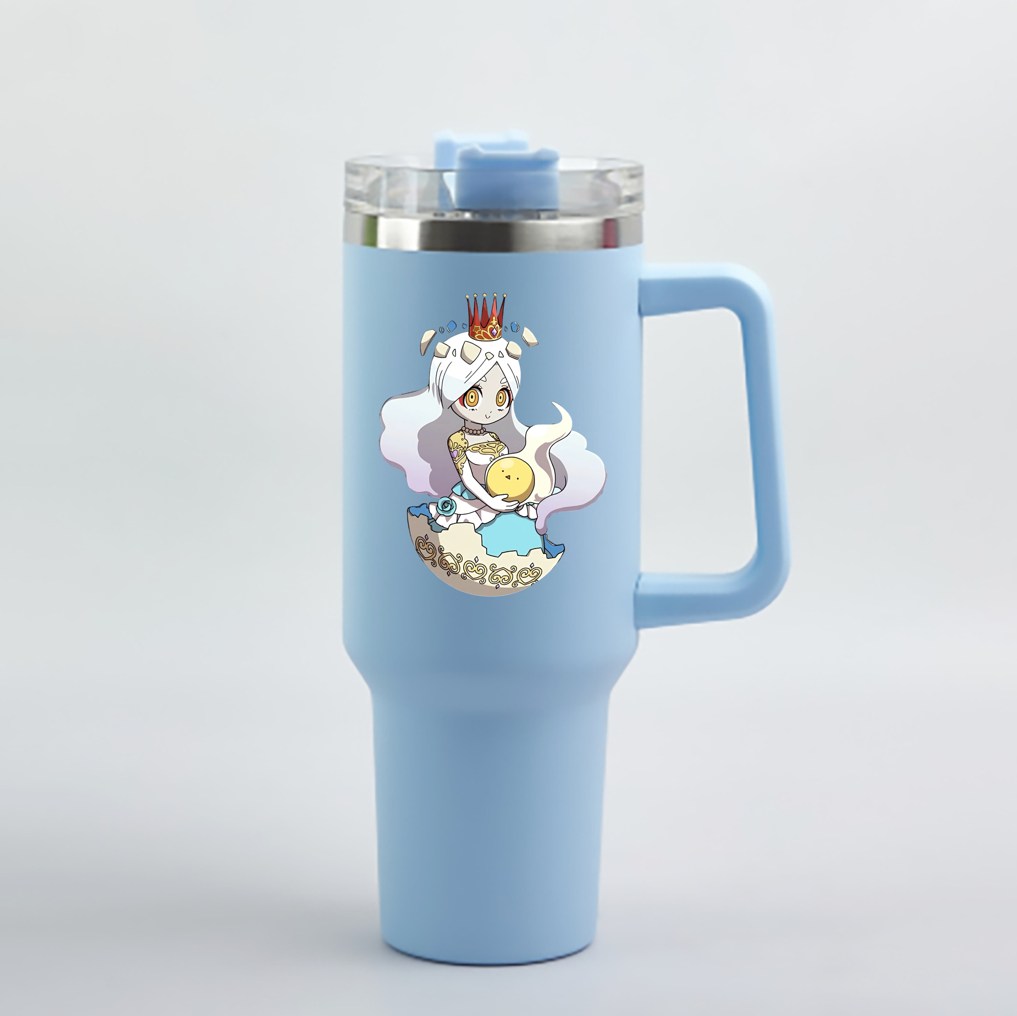 （画像用） 妖怪ウォッチ Yo-kai Watch 1200mL車用タンブラー - クリスタルステッカー（プラスチックストロー付き）