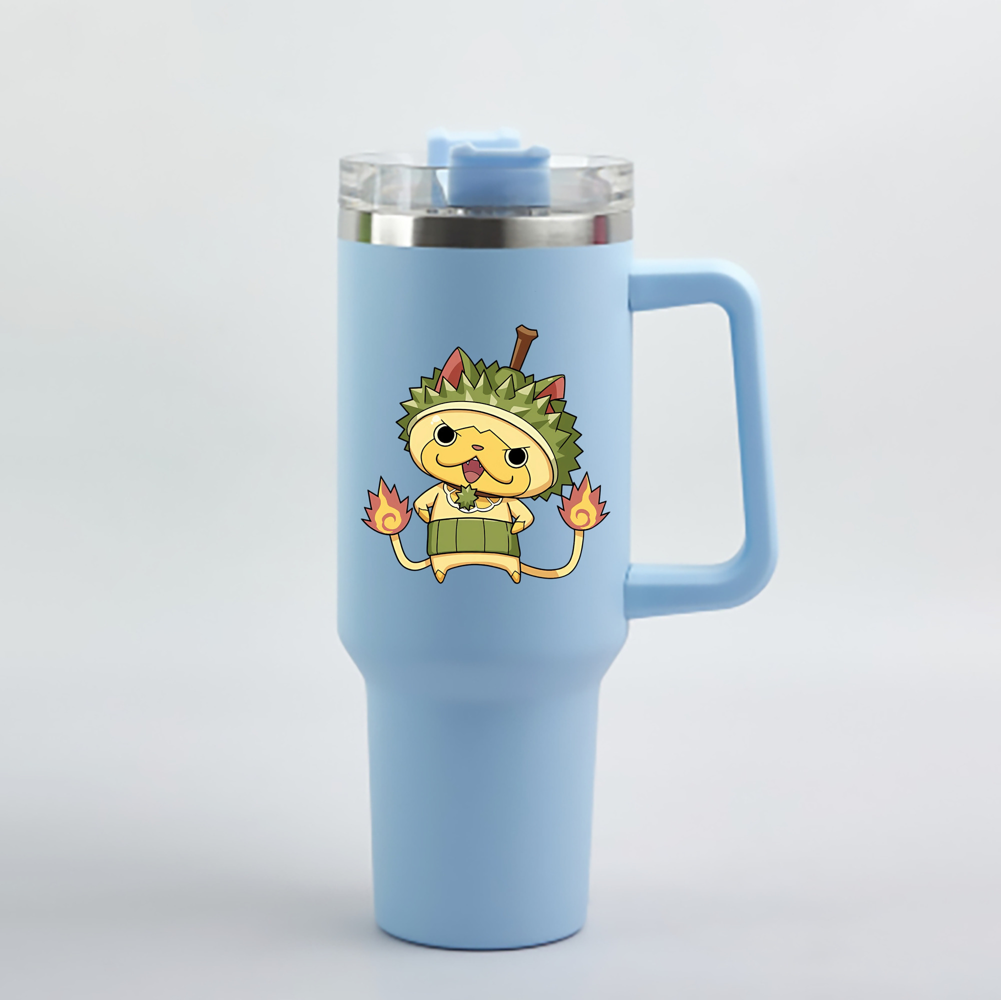 （画像用） 妖怪ウォッチ Yo-kai Watch 1200mL車用タンブラー - クリスタルステッカー（プラスチックストロー付き）