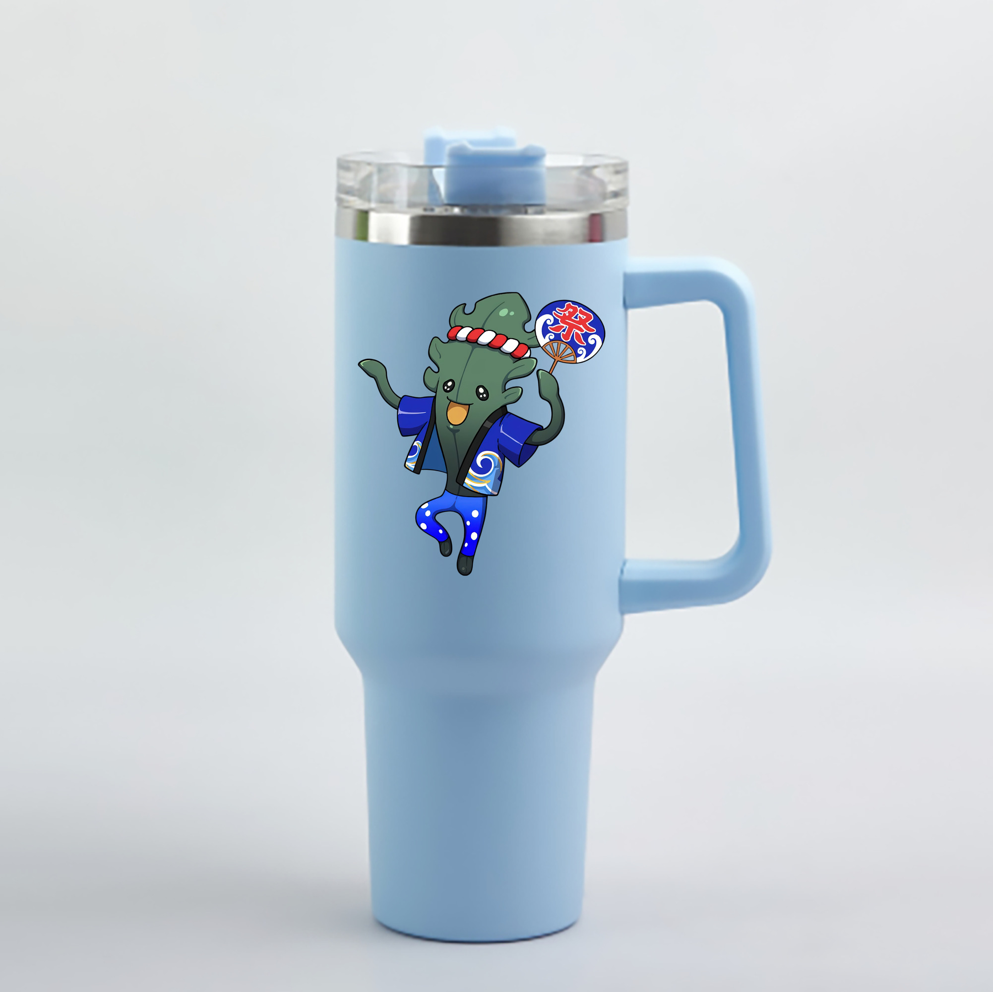 （画像用） 妖怪ウォッチ Yo-kai Watch 1200mL車用タンブラー - クリスタルステッカー（プラスチックストロー付き）