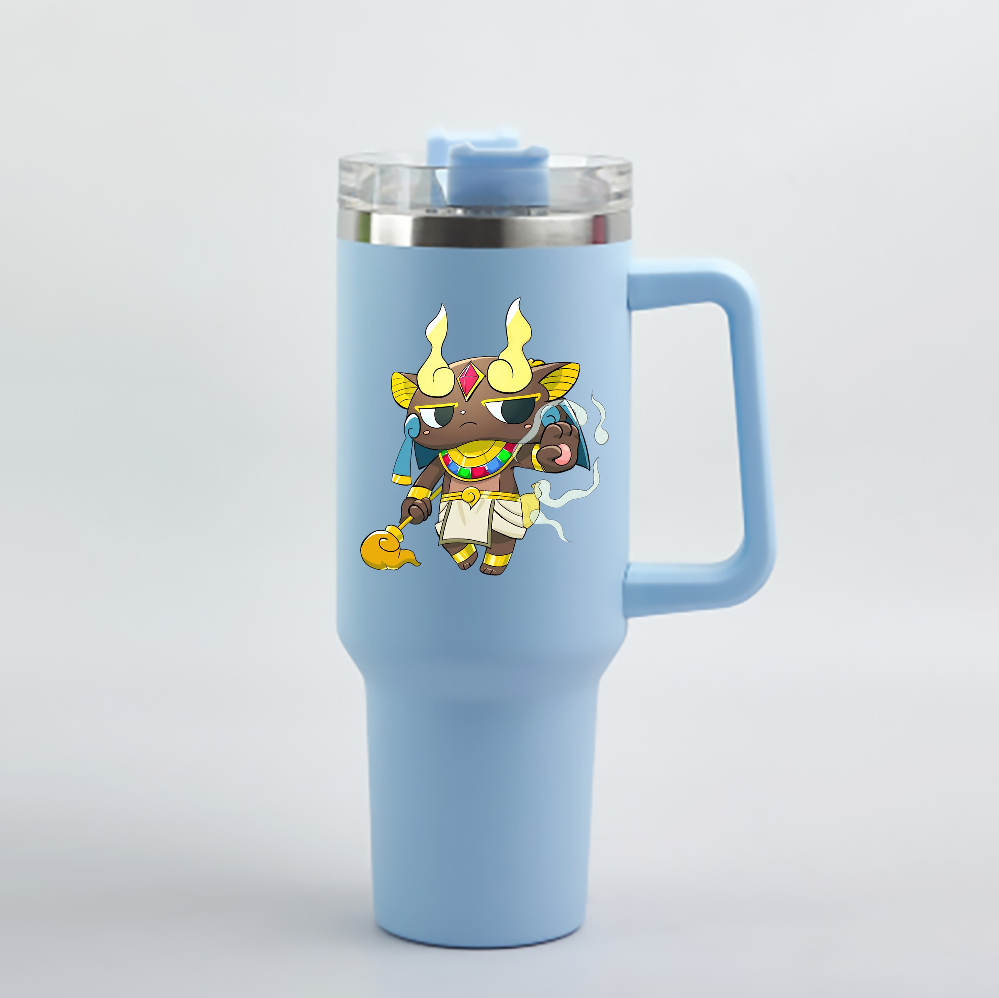 （画像用） 妖怪ウォッチ Yo-kai Watch 1200mL車用タンブラー - クリスタルステッカー（プラスチックストロー付き）