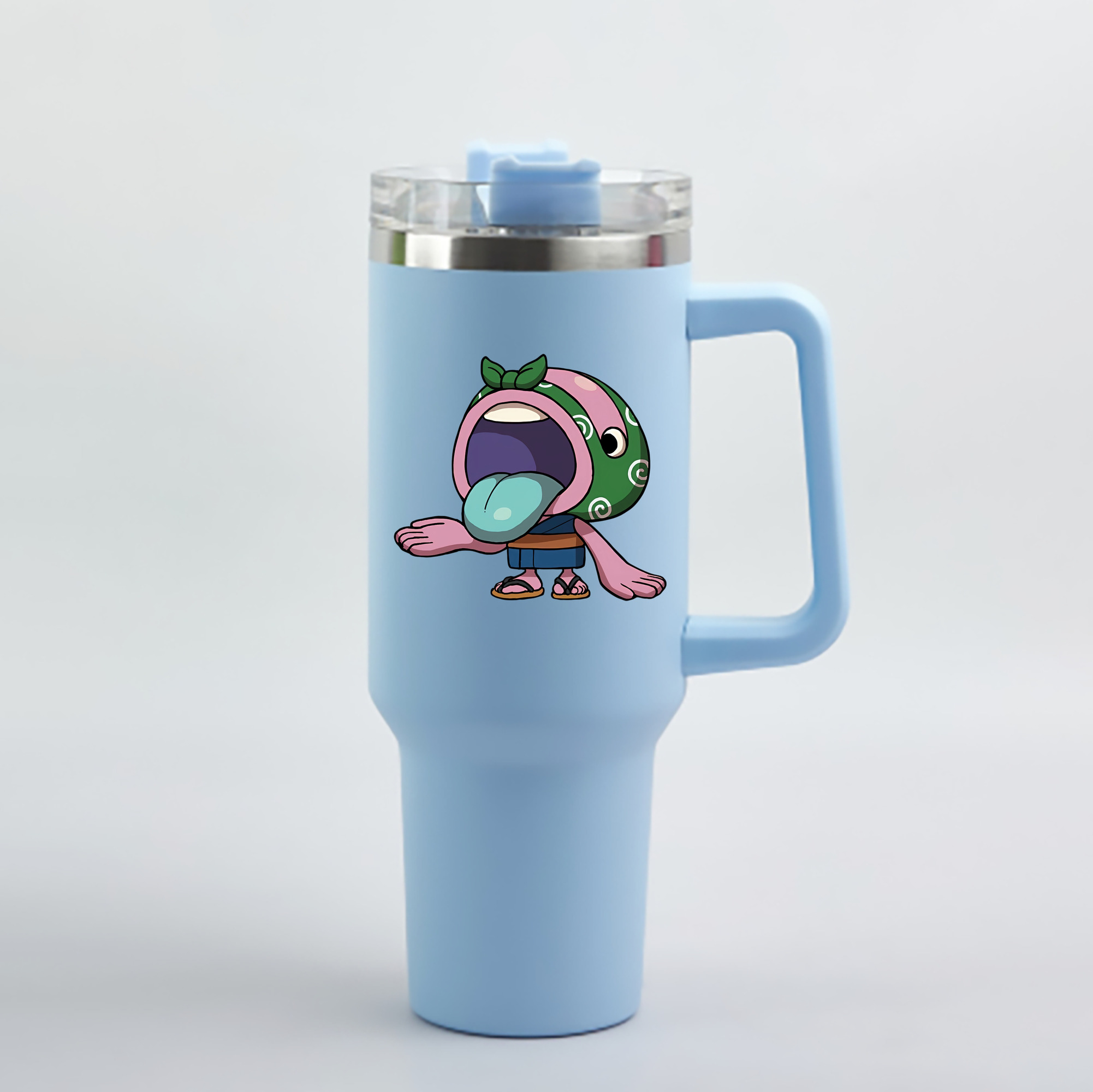 （画像用） 妖怪ウォッチ Yo-kai Watch 1200mL車用タンブラー - クリスタルステッカー（プラスチックストロー付き）