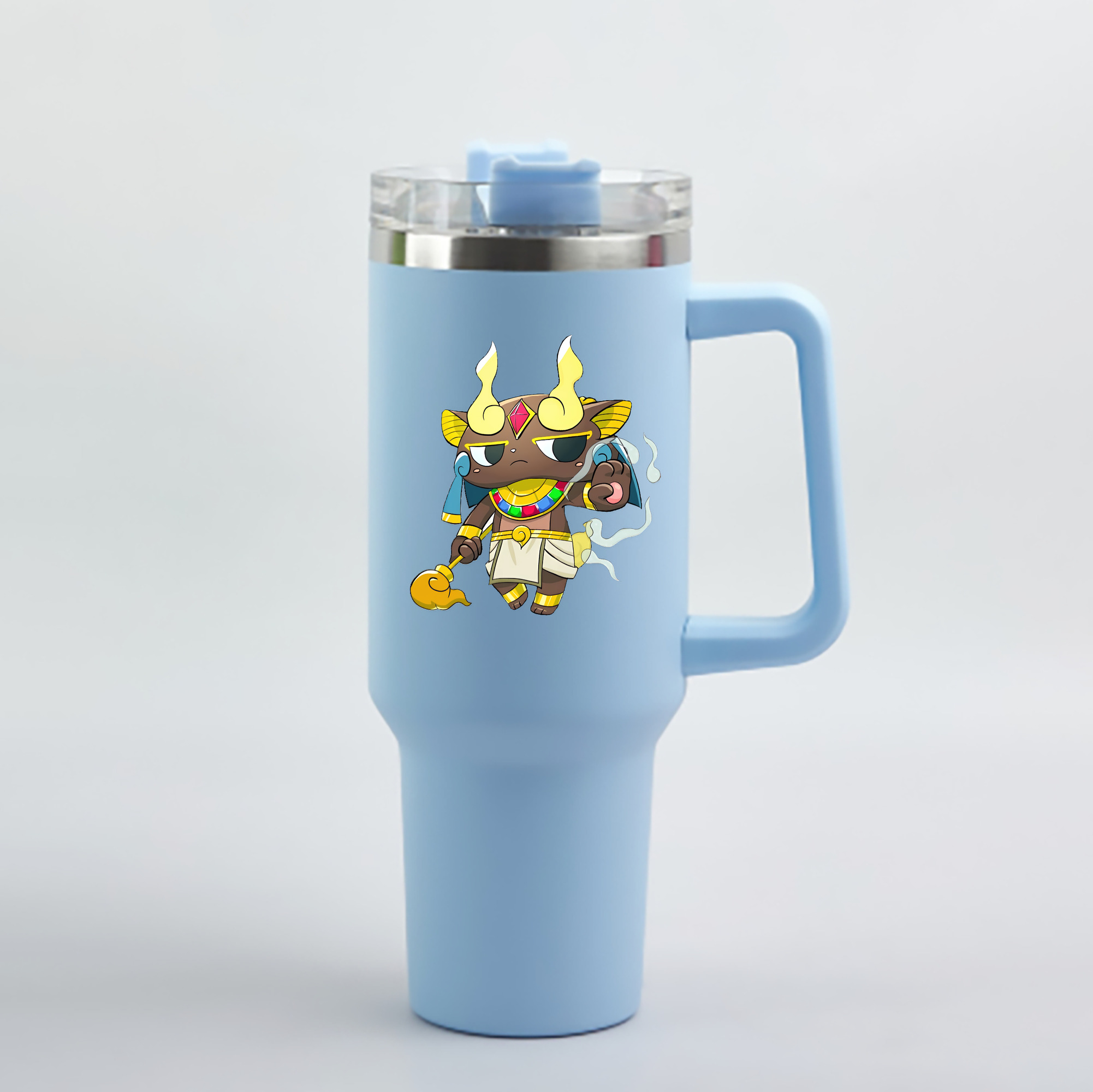 （画像用） 妖怪ウォッチ Yo-kai Watch 1200mL車用タンブラー - クリスタルステッカー（プラスチックストロー付き）