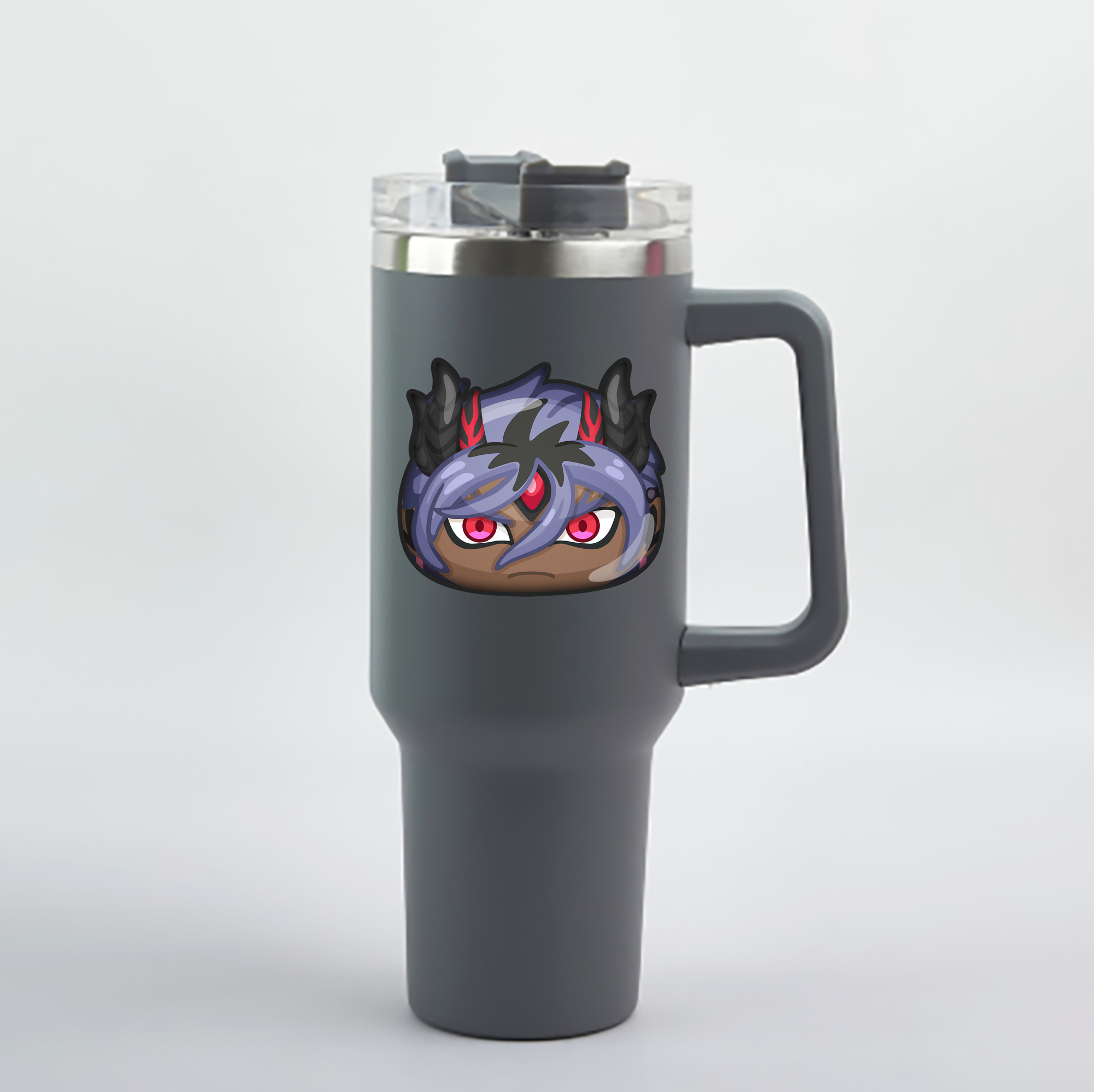 （画像用） 妖怪ウォッチ Yo-kai Watch 1200mL車用タンブラー - クリスタルステッカー（プラスチックストロー付き）