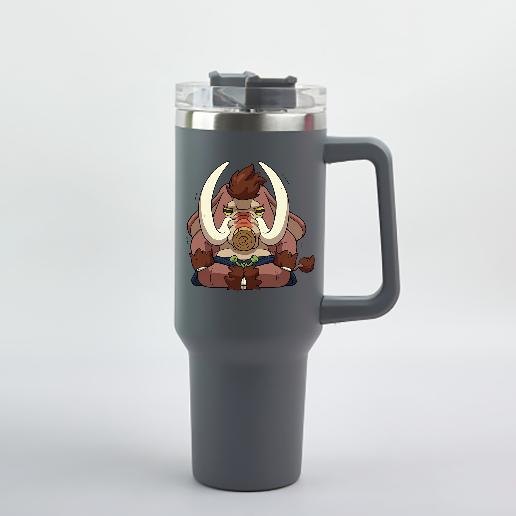 （画像用） 妖怪ウォッチ Yo-kai Watch 1200mL車用タンブラー - クリスタルステッカー（プラスチックストロー付き）