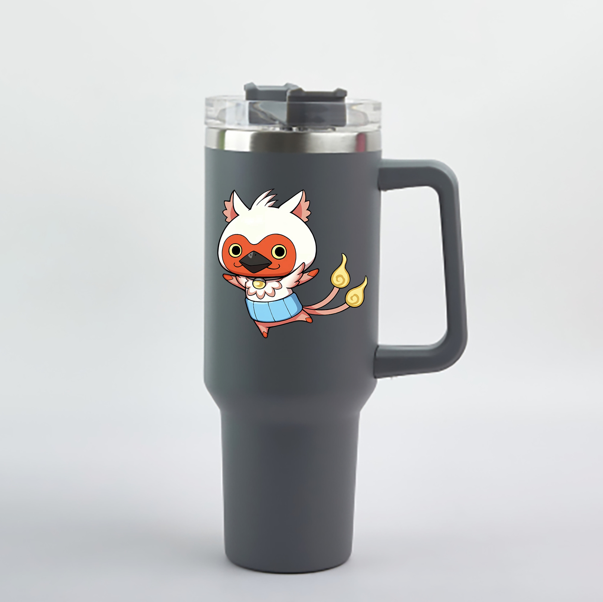 （画像用） 妖怪ウォッチ Yo-kai Watch 1200mL車用タンブラー - クリスタルステッカー（プラスチックストロー付き）
