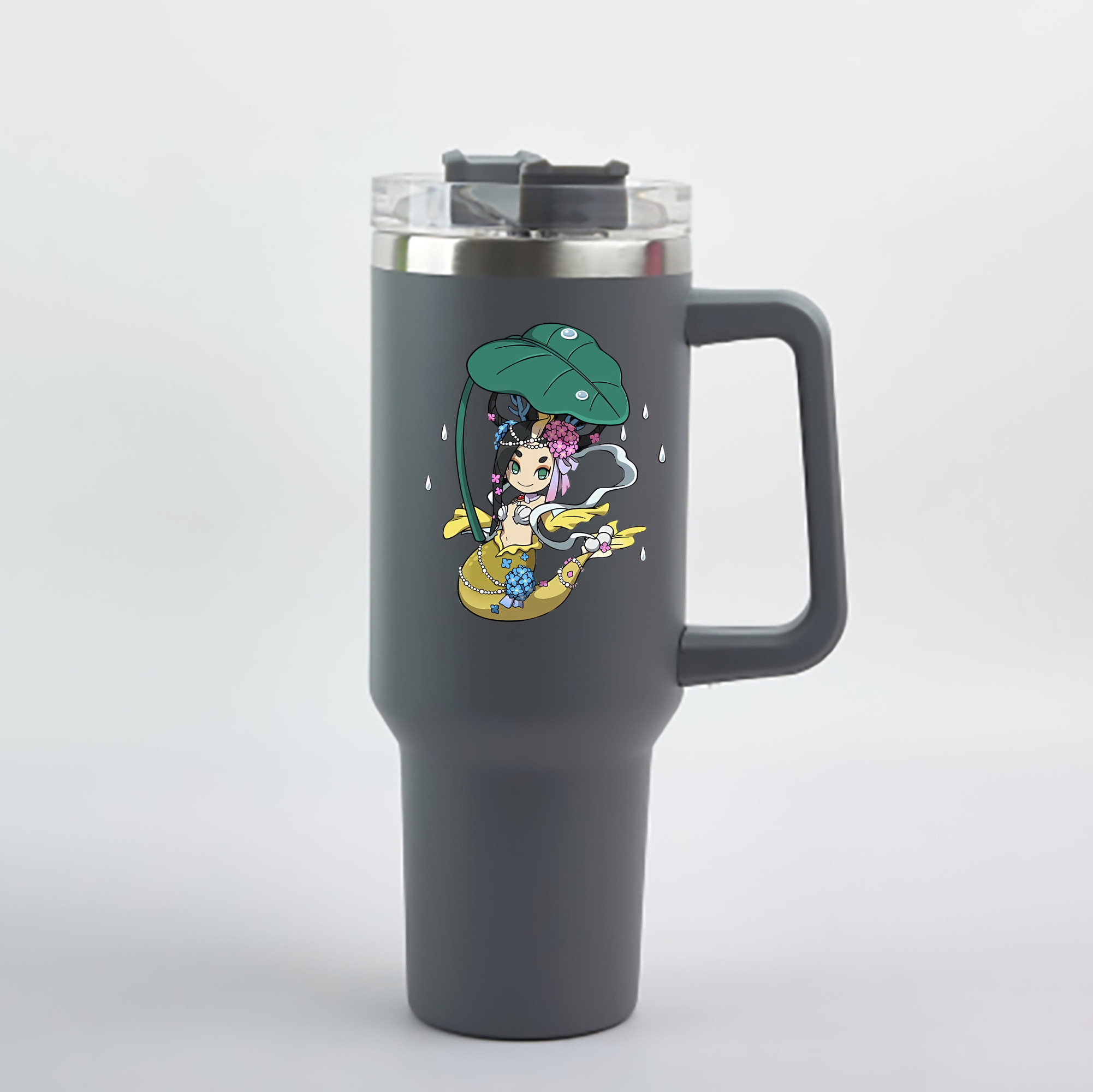 （画像用） 妖怪ウォッチ Yo-kai Watch 1200mL車用タンブラー - クリスタルステッカー（プラスチックストロー付き）