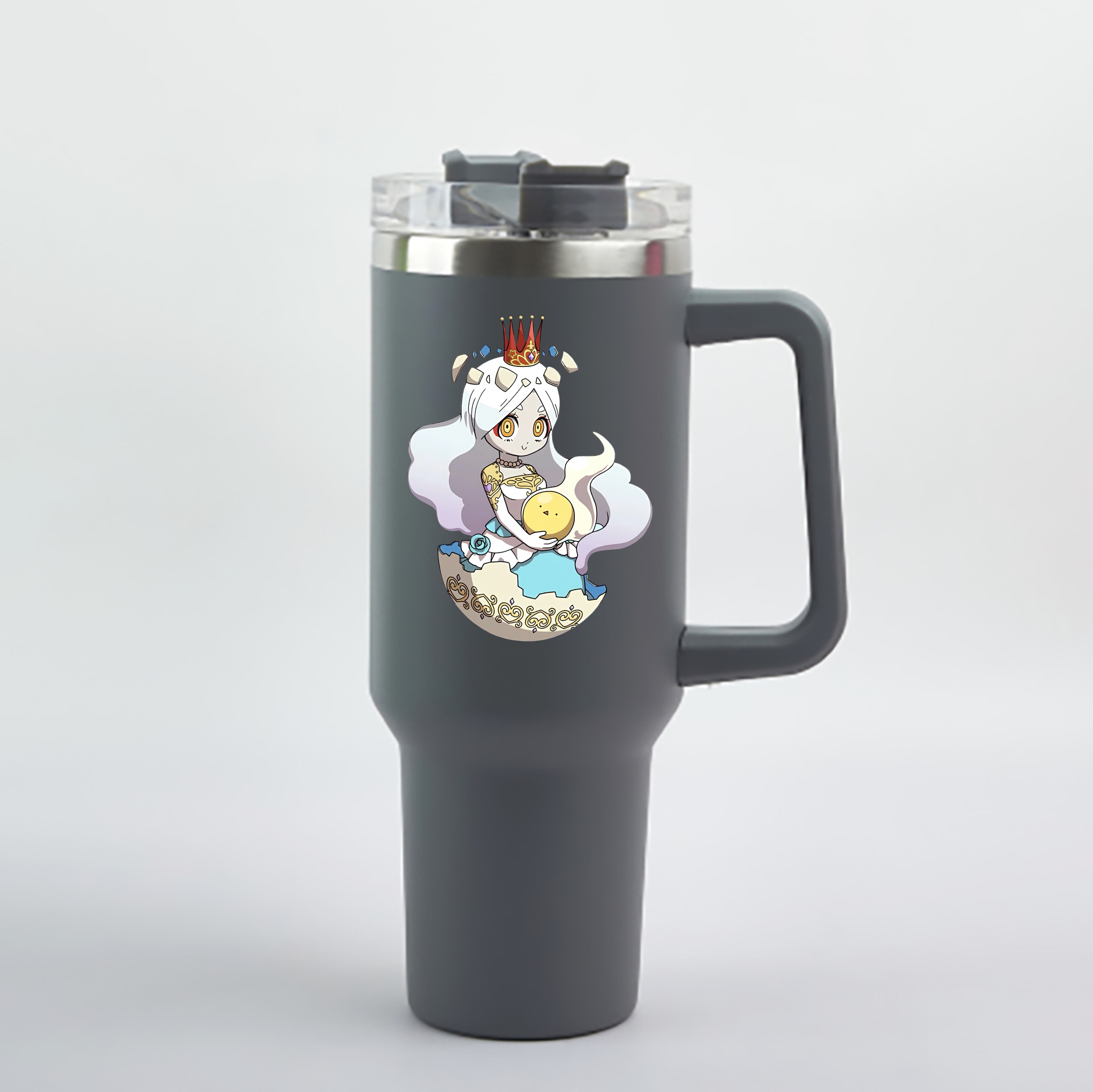 （画像用） 妖怪ウォッチ Yo-kai Watch 1200mL車用タンブラー - クリスタルステッカー（プラスチックストロー付き）