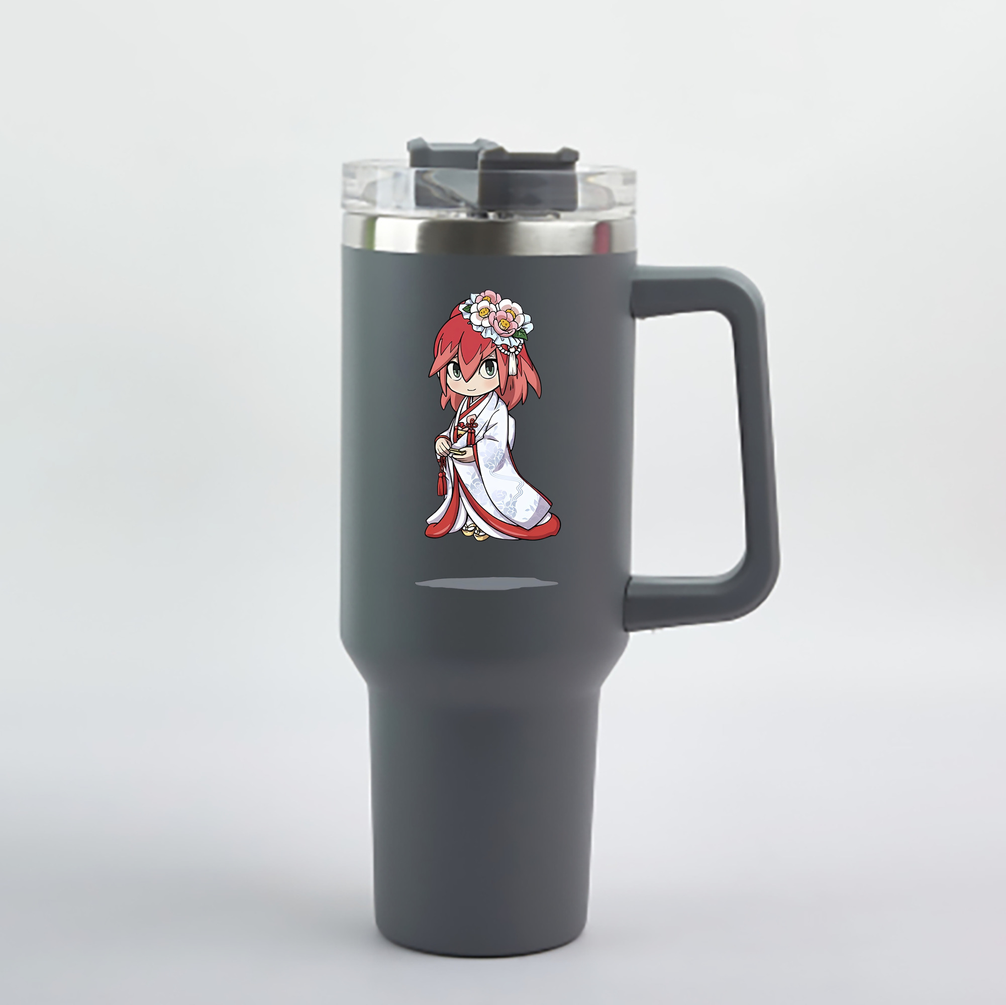 （画像用） 妖怪ウォッチ Yo-kai Watch 1200mL車用タンブラー - クリスタルステッカー（プラスチックストロー付き）