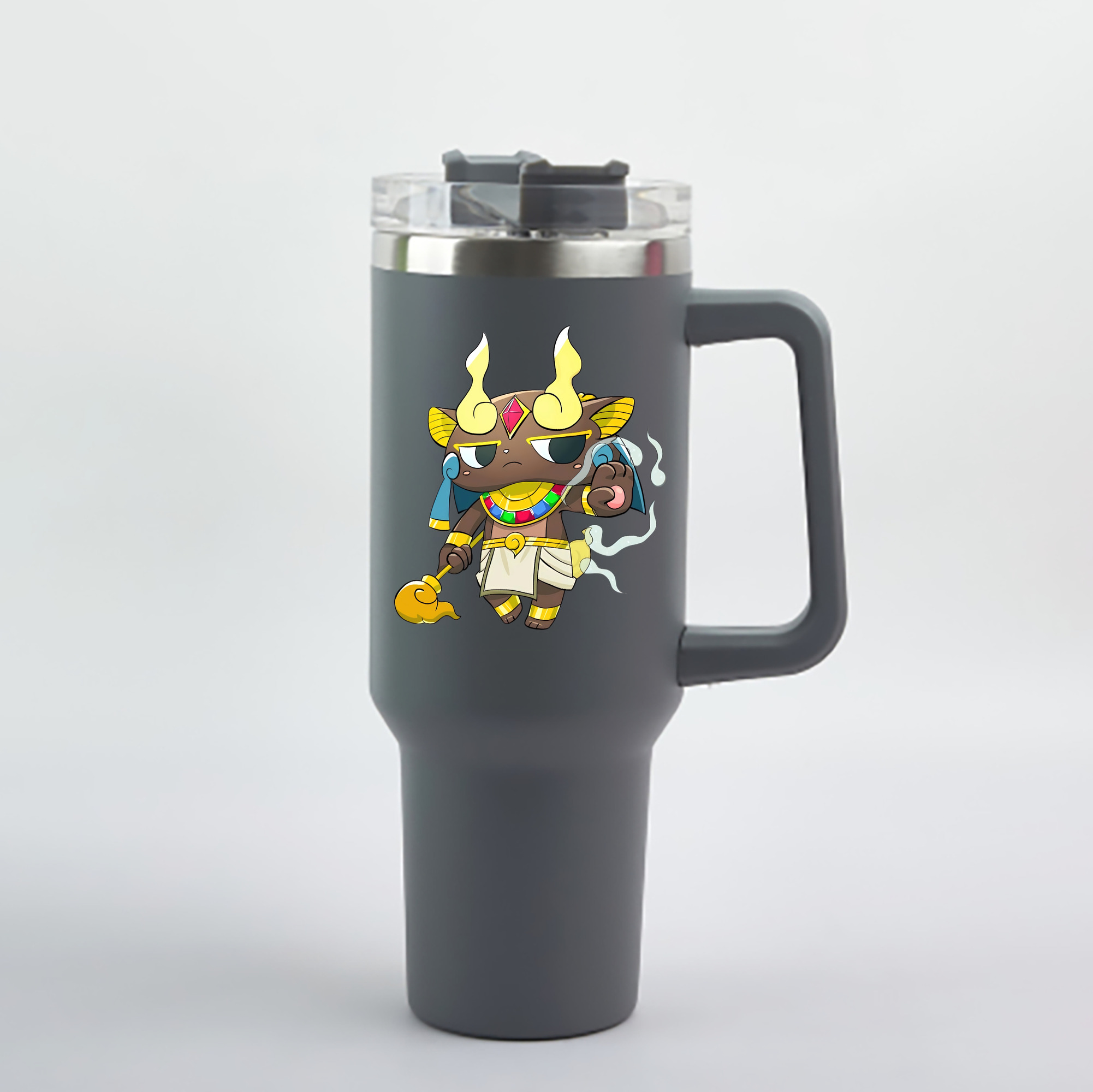 （画像用） 妖怪ウォッチ Yo-kai Watch 1200mL車用タンブラー - クリスタルステッカー（プラスチックストロー付き）