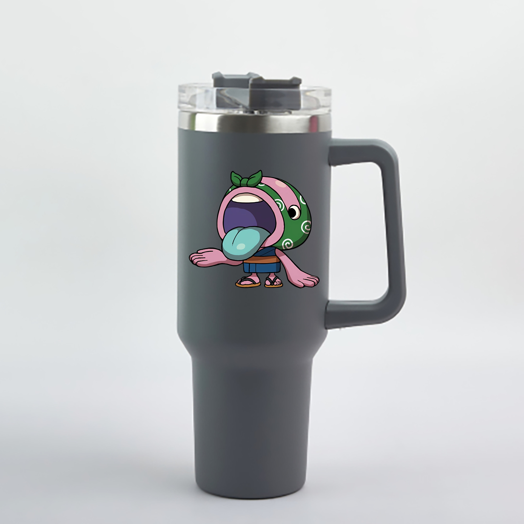 （画像用） 妖怪ウォッチ Yo-kai Watch 1200mL車用タンブラー - クリスタルステッカー（プラスチックストロー付き）