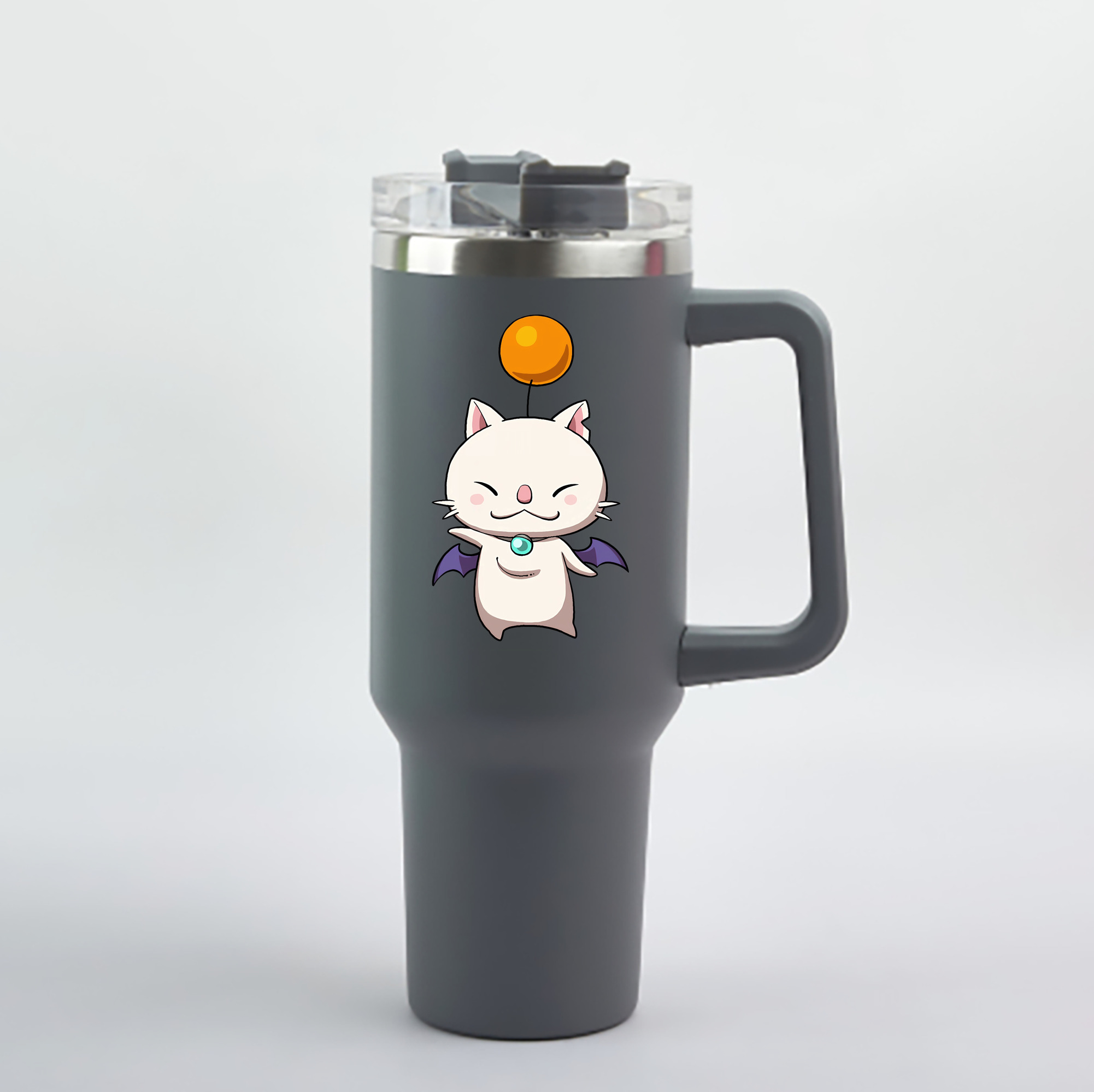 （画像用） 妖怪ウォッチ Yo-kai Watch 1200mL車用タンブラー - クリスタルステッカー（プラスチックストロー付き）