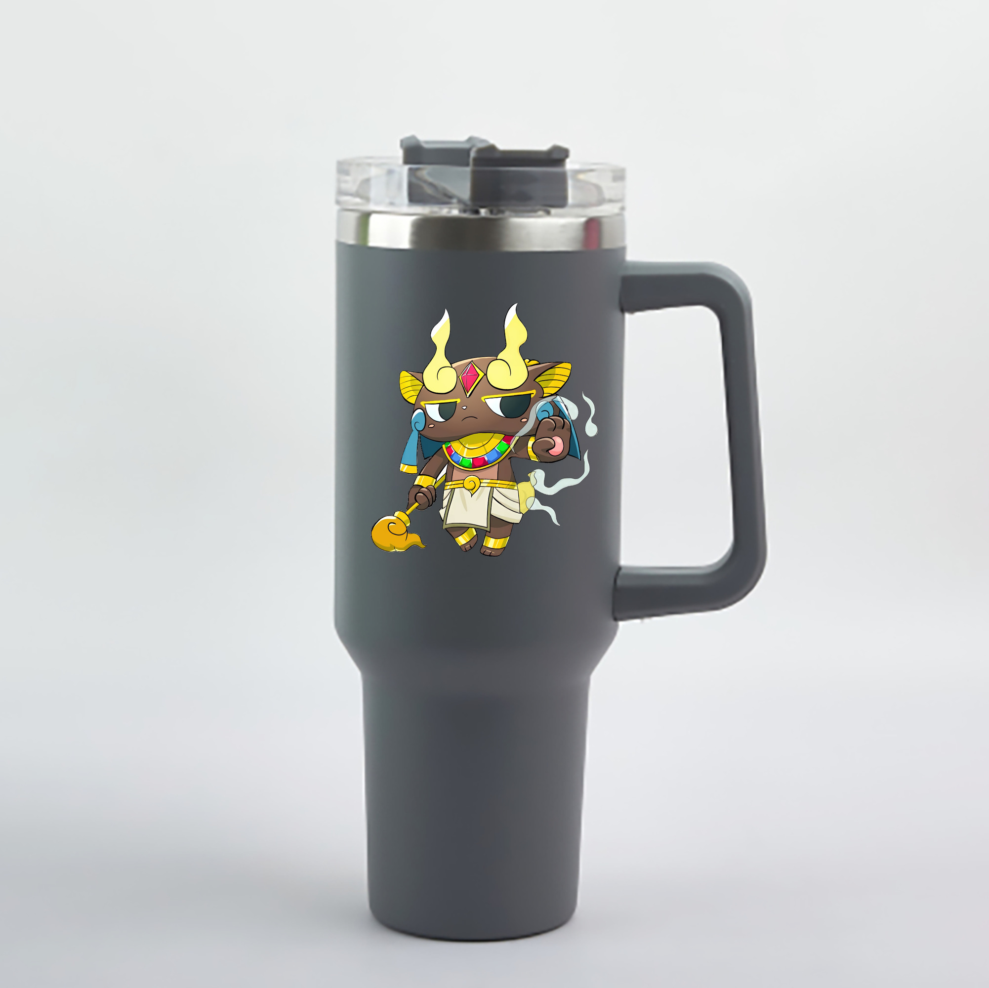 （画像用） 妖怪ウォッチ Yo-kai Watch 1200mL車用タンブラー - クリスタルステッカー（プラスチックストロー付き）