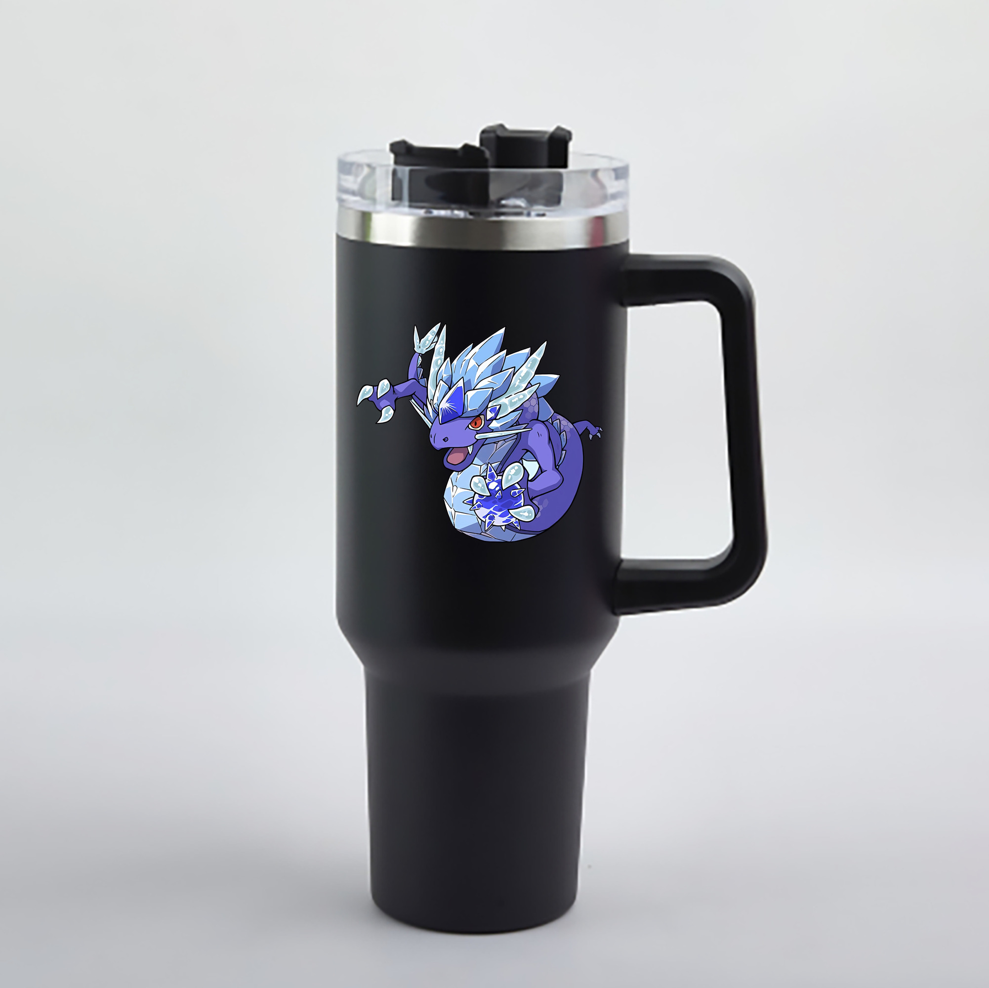 （画像用） 妖怪ウォッチ Yo-kai Watch 1200mL車用タンブラー - クリスタルステッカー（プラスチックストロー付き）