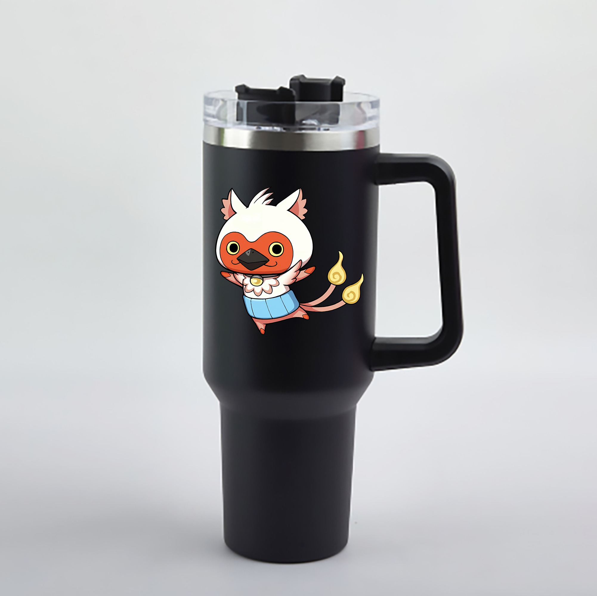 （画像用） 妖怪ウォッチ Yo-kai Watch 1200mL車用タンブラー - クリスタルステッカー（プラスチックストロー付き）