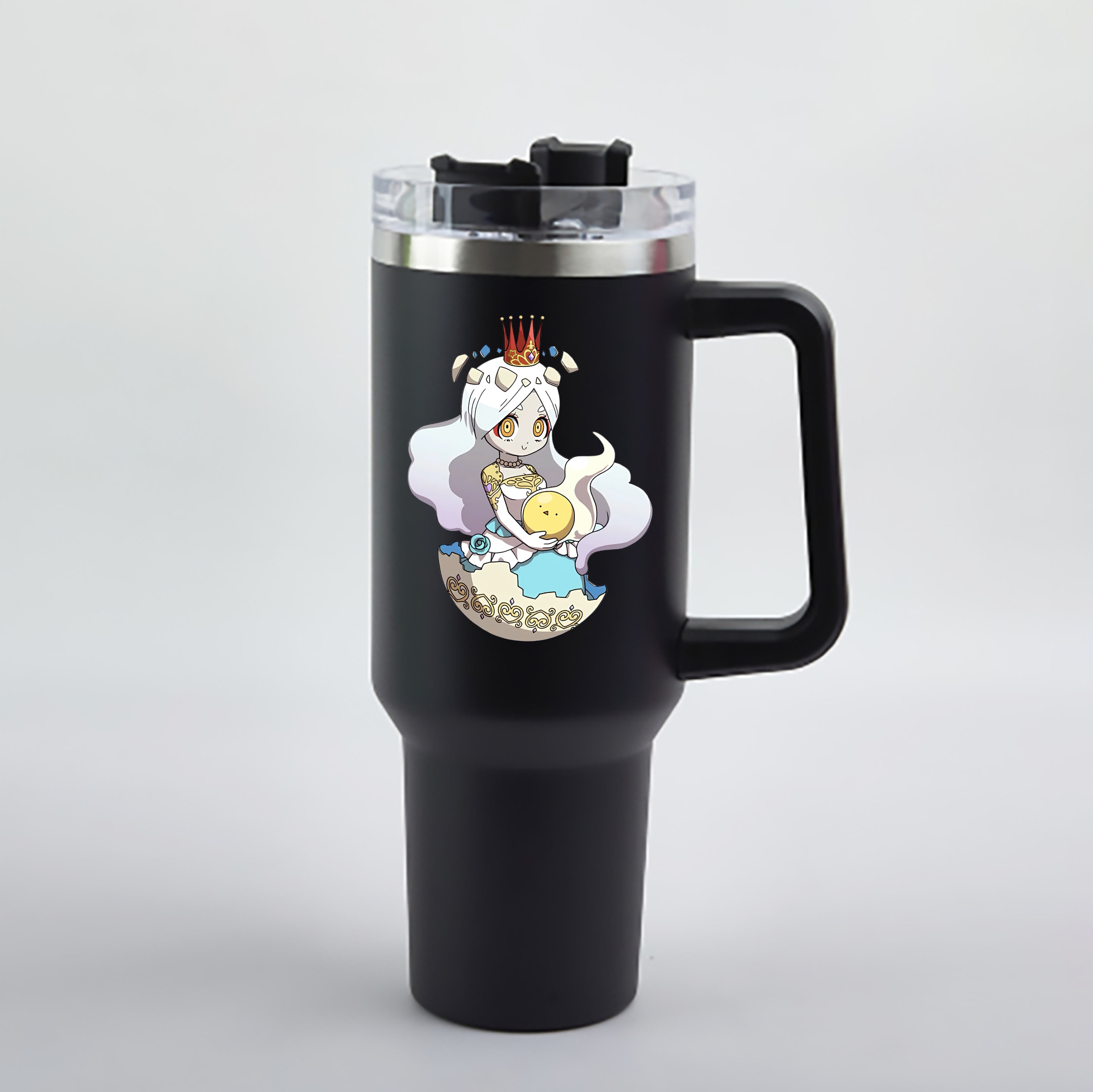 （画像用） 妖怪ウォッチ Yo-kai Watch 1200mL車用タンブラー - クリスタルステッカー（プラスチックストロー付き）