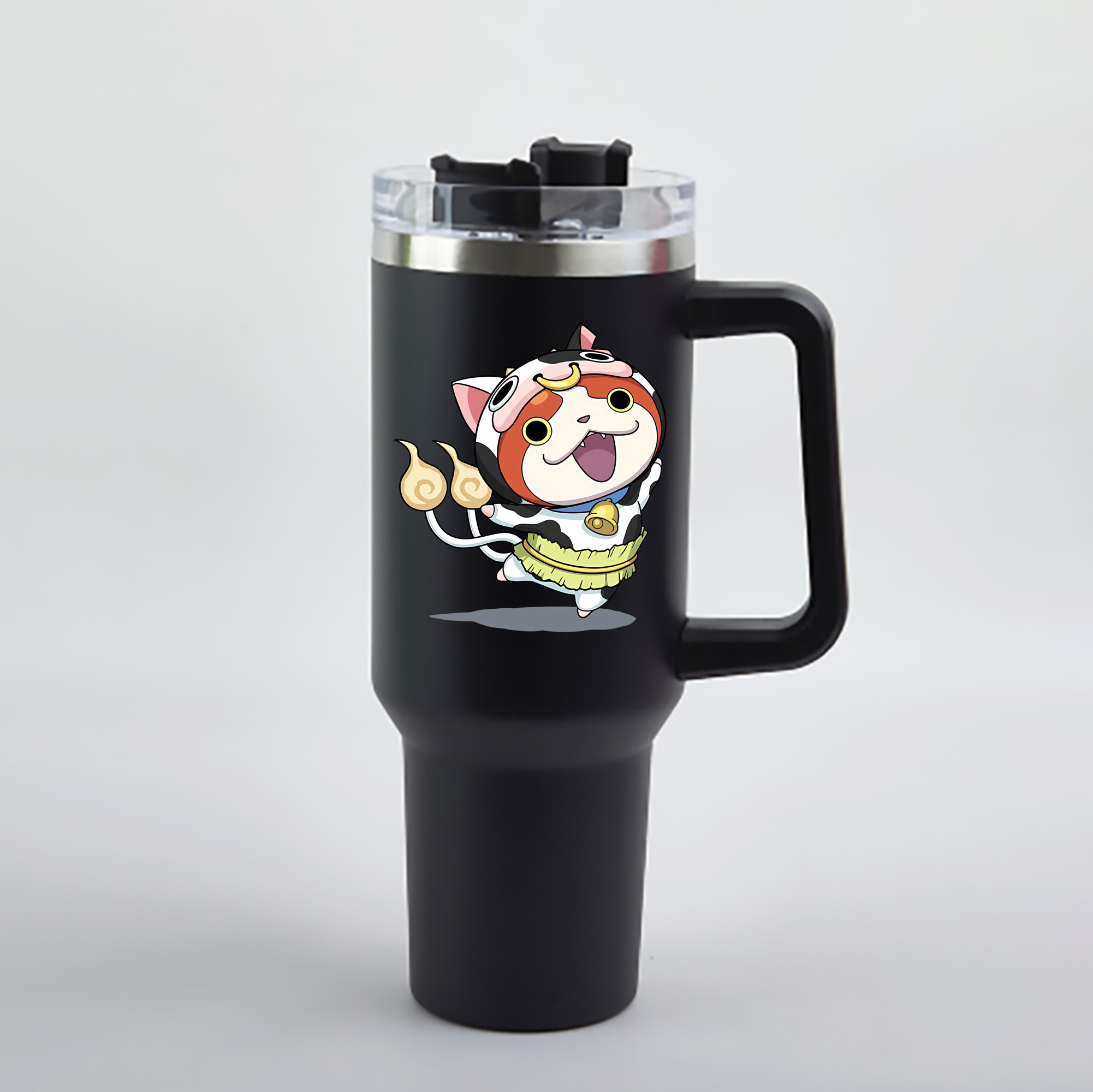 （画像用） 妖怪ウォッチ Yo-kai Watch 1200mL車用タンブラー - クリスタルステッカー（プラスチックストロー付き）