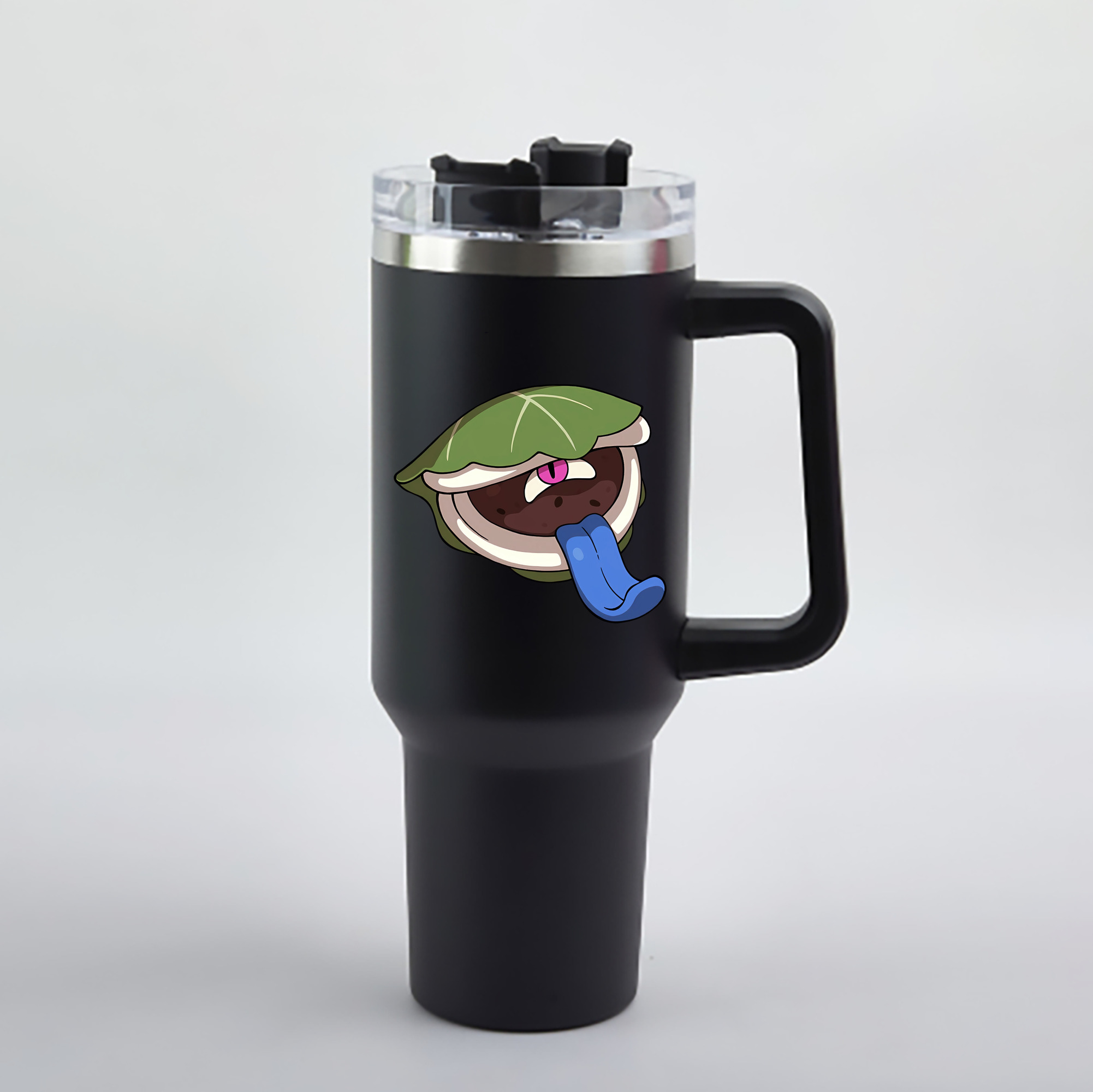 （画像用） 妖怪ウォッチ Yo-kai Watch 1200mL車用タンブラー - クリスタルステッカー（プラスチックストロー付き）
