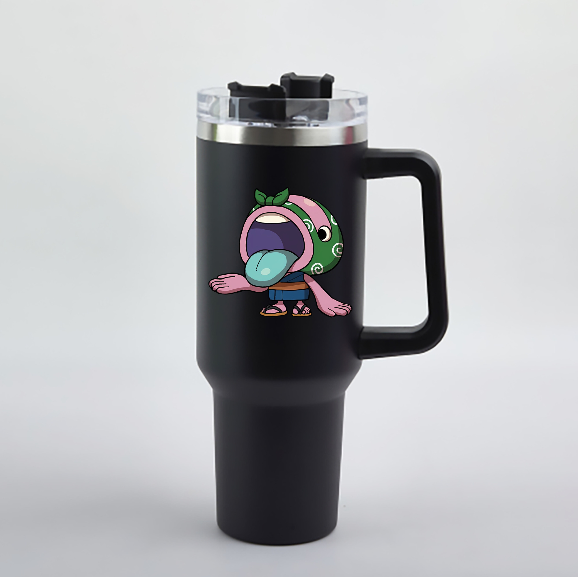 （画像用） 妖怪ウォッチ Yo-kai Watch 1200mL車用タンブラー - クリスタルステッカー（プラスチックストロー付き）