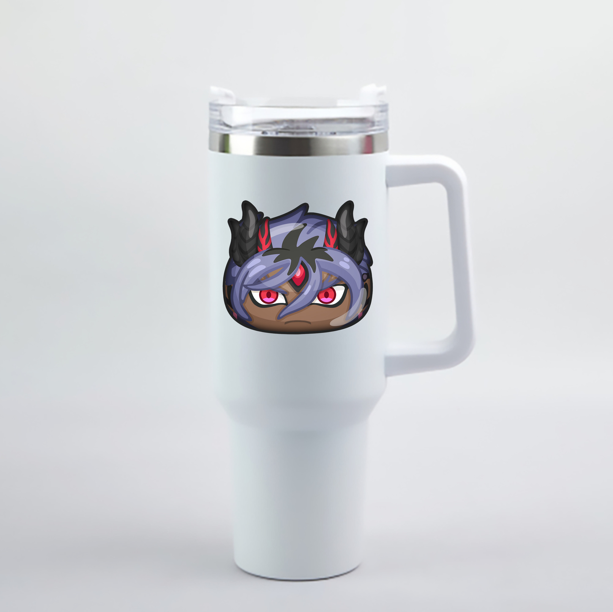 （画像用） 妖怪ウォッチ Yo-kai Watch 1200mL車用タンブラー - クリスタルステッカー（プラスチックストロー付き）