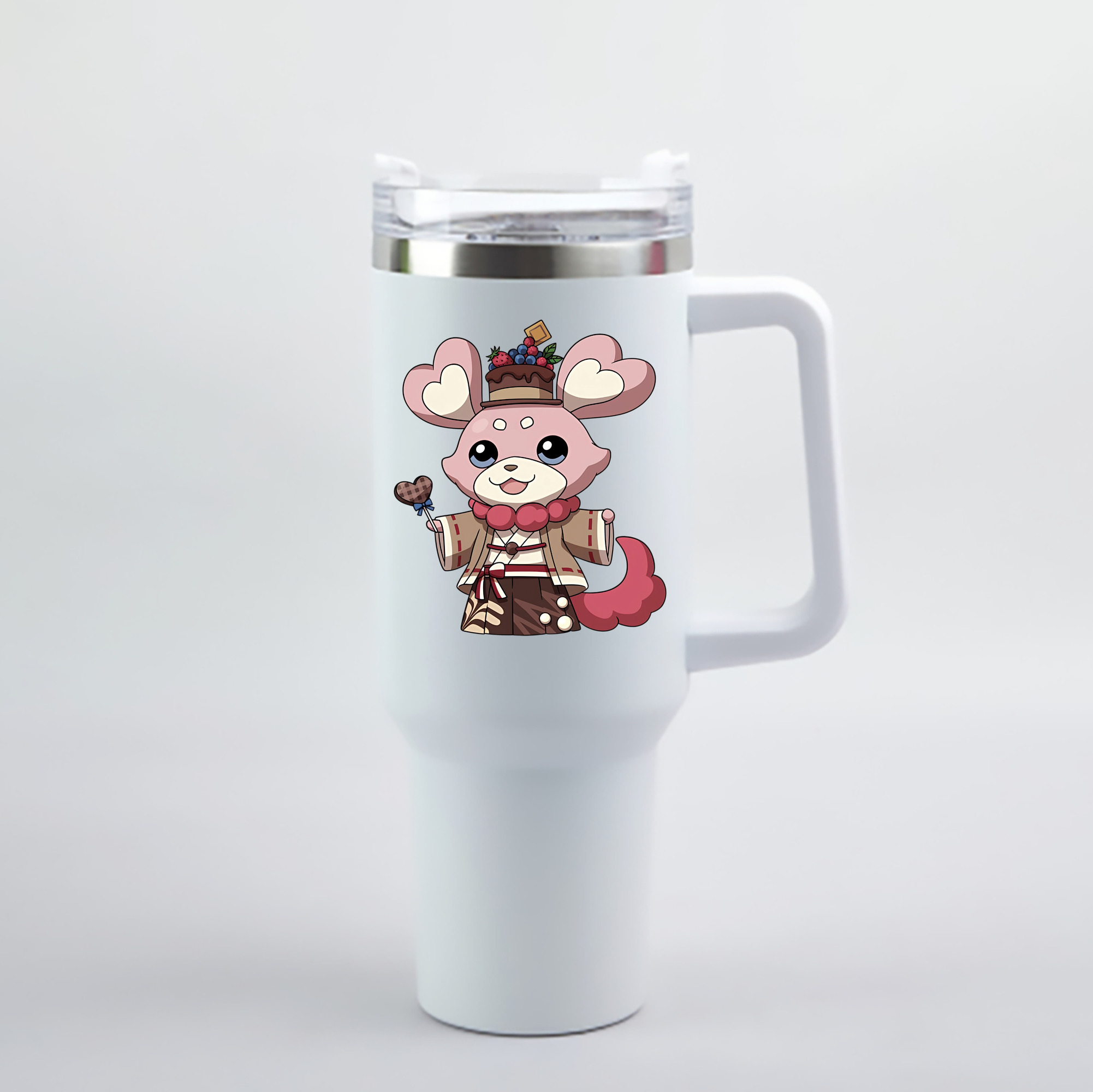 （画像用） 妖怪ウォッチ Yo-kai Watch 1200mL車用タンブラー - クリスタルステッカー（プラスチックストロー付き）