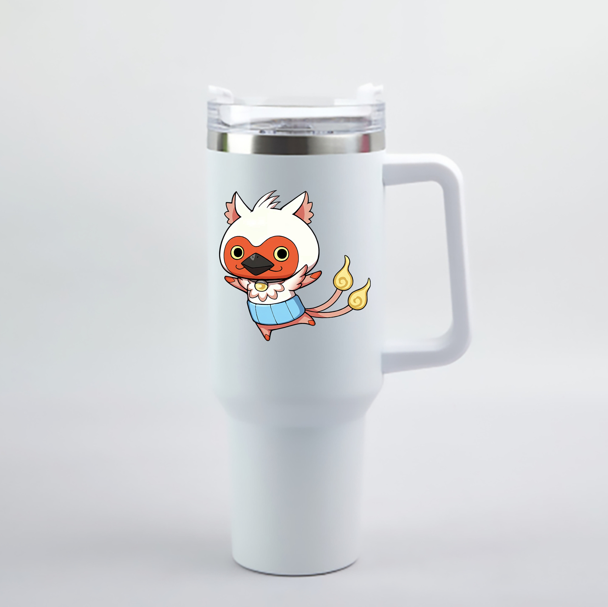 （画像用） 妖怪ウォッチ Yo-kai Watch 1200mL車用タンブラー - クリスタルステッカー（プラスチックストロー付き）