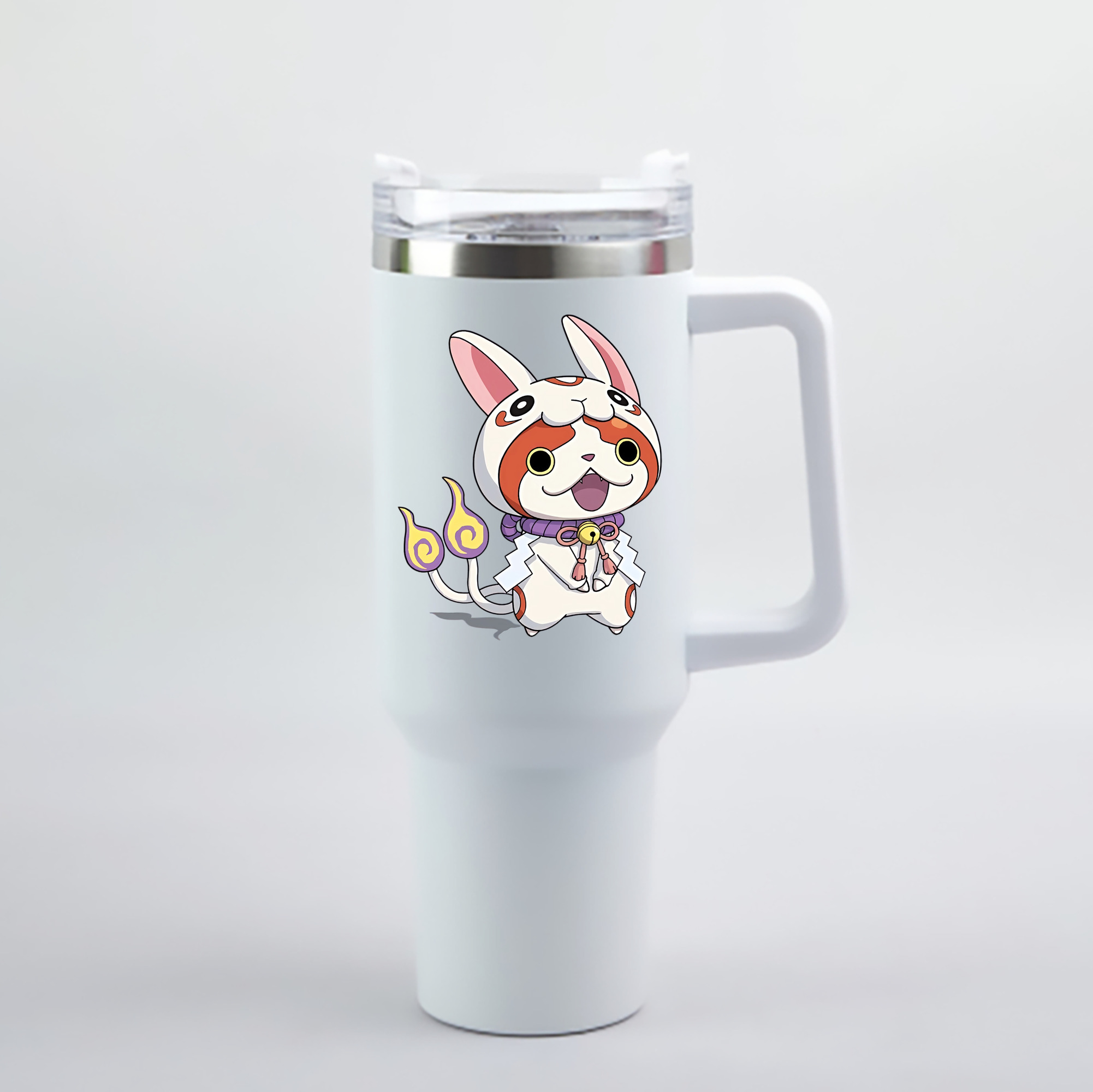 （画像用） 妖怪ウォッチ Yo-kai Watch 1200mL車用タンブラー - クリスタルステッカー（プラスチックストロー付き）
