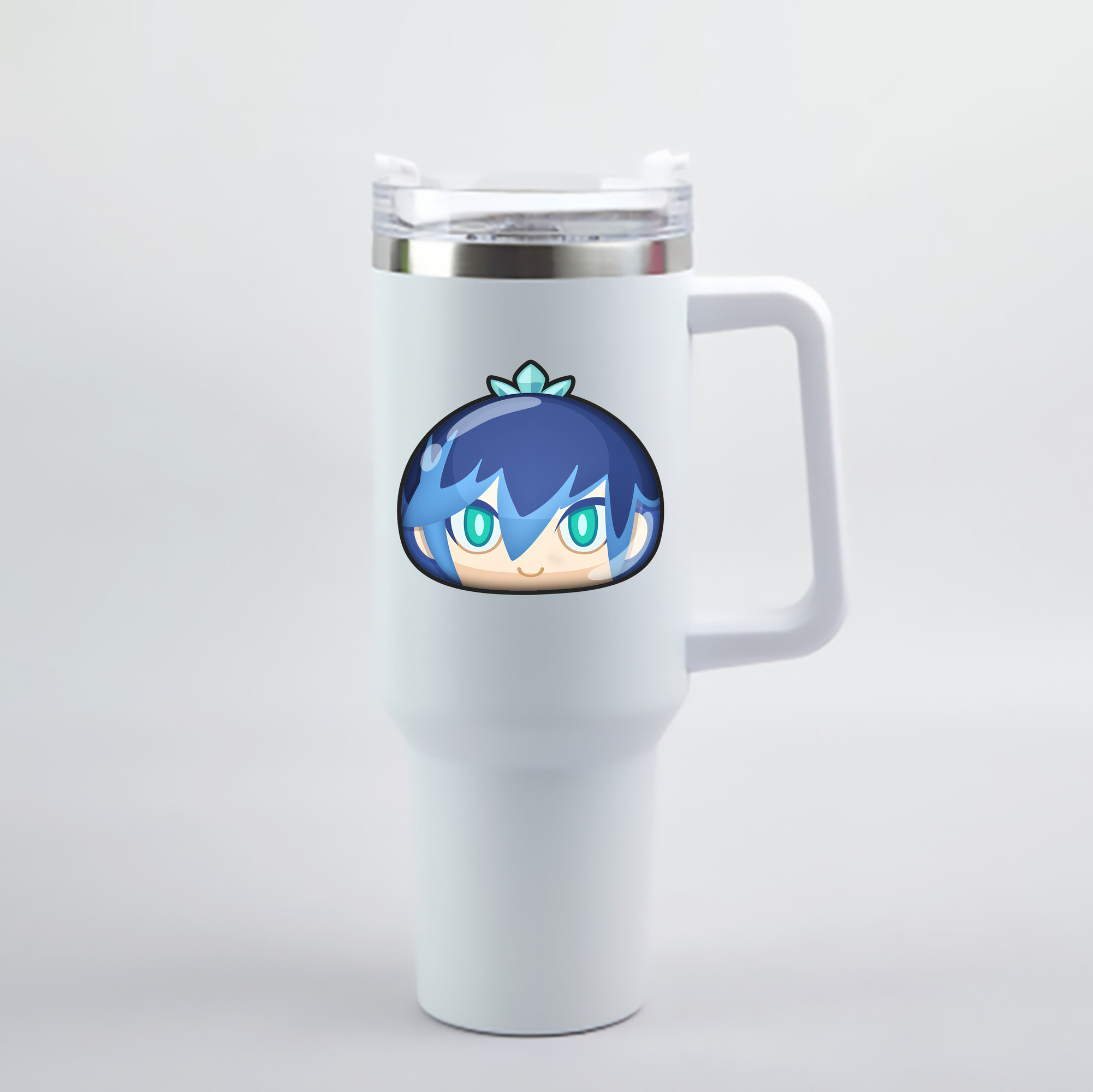 （画像用） 妖怪ウォッチ Yo-kai Watch 1200mL車用タンブラー - クリスタルステッカー（プラスチックストロー付き）