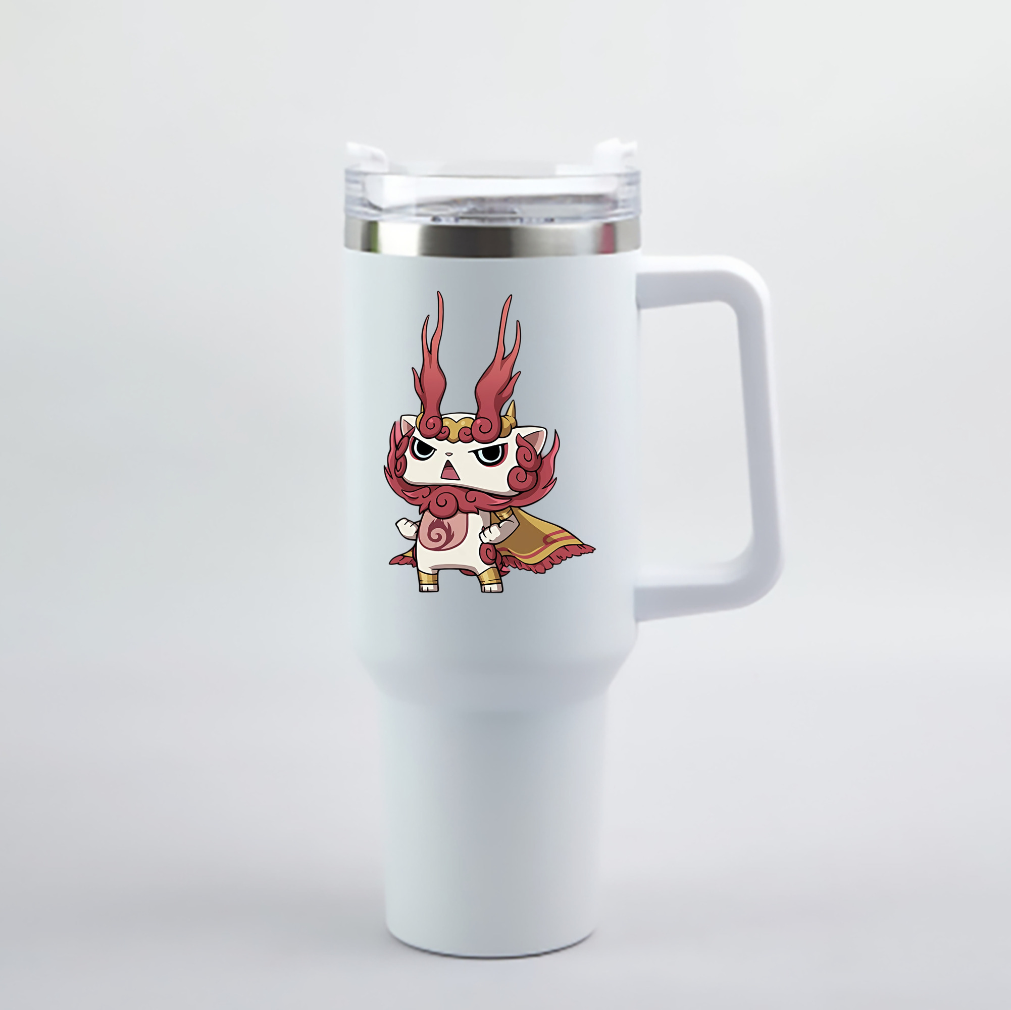 （画像用） 妖怪ウォッチ Yo-kai Watch 1200mL車用タンブラー - クリスタルステッカー（プラスチックストロー付き）
