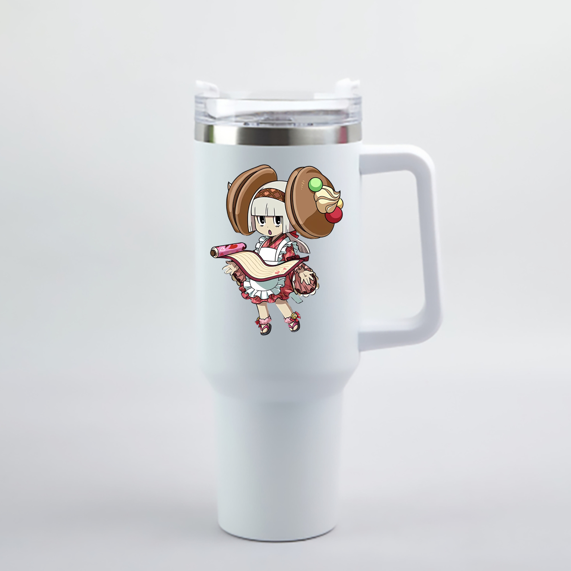 （画像用） 妖怪ウォッチ Yo-kai Watch 1200mL車用タンブラー - クリスタルステッカー（プラスチックストロー付き）
