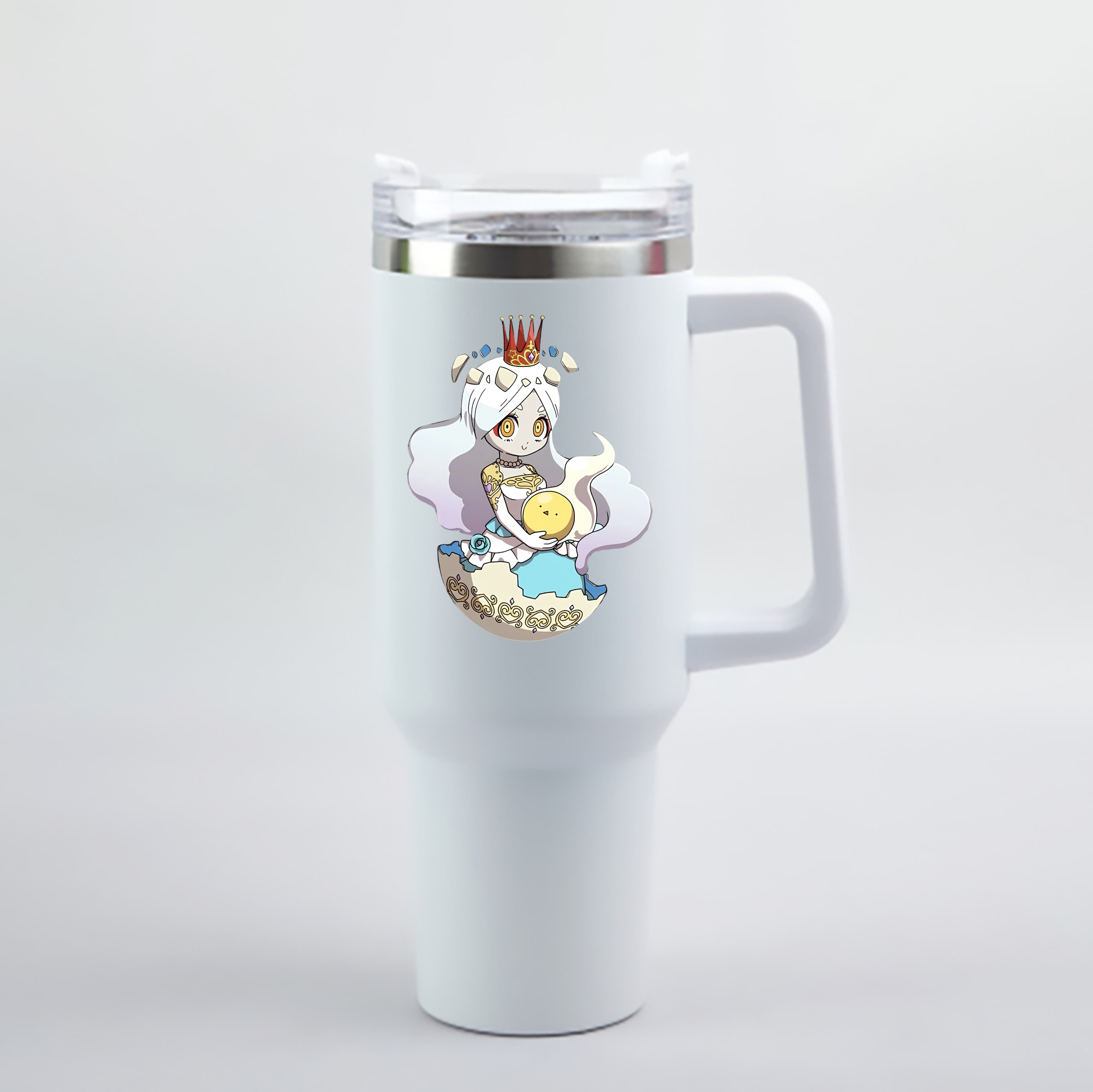 （画像用） 妖怪ウォッチ Yo-kai Watch 1200mL車用タンブラー - クリスタルステッカー（プラスチックストロー付き）