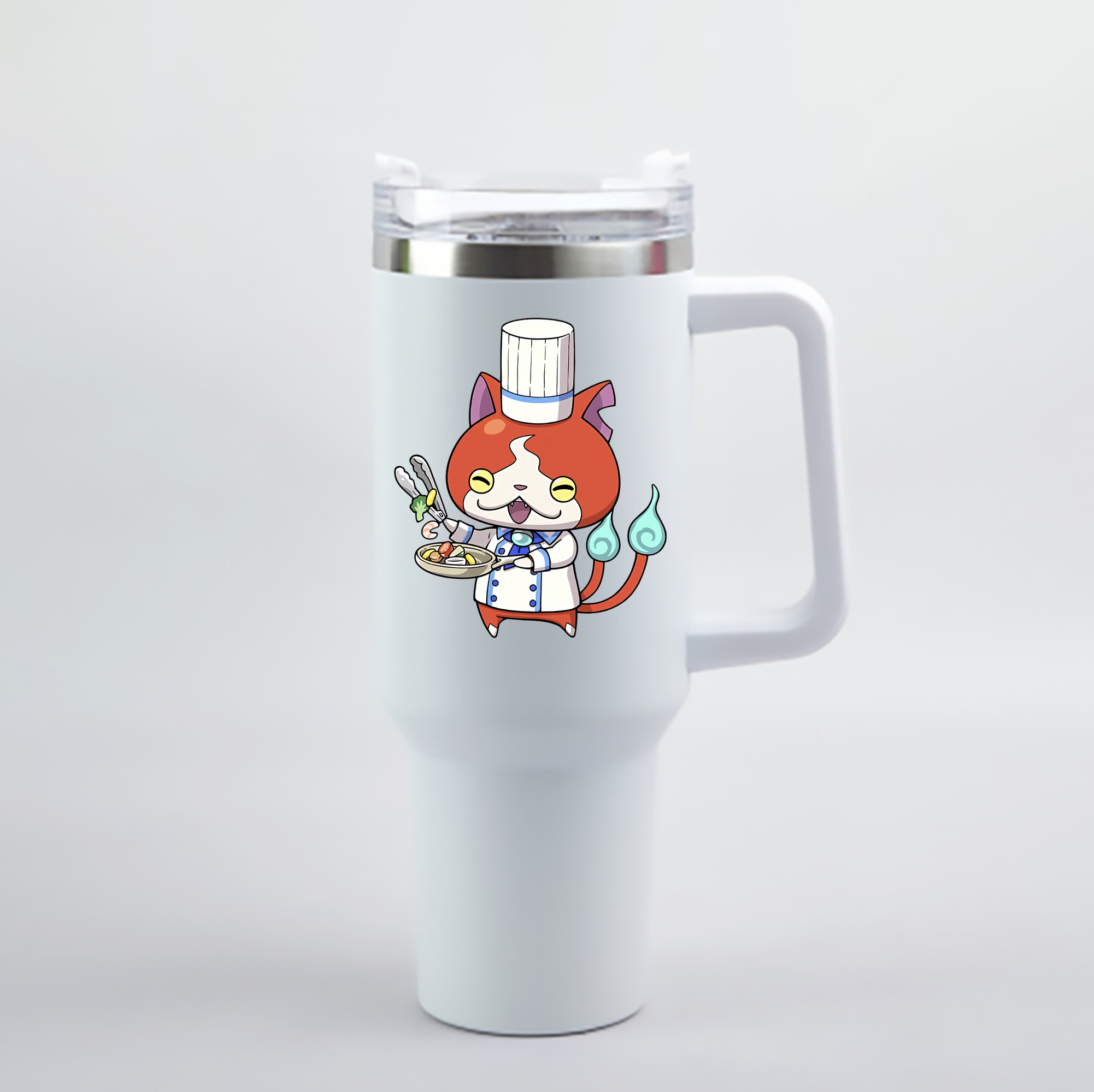 （画像用） 妖怪ウォッチ Yo-kai Watch 1200mL車用タンブラー - クリスタルステッカー（プラスチックストロー付き）