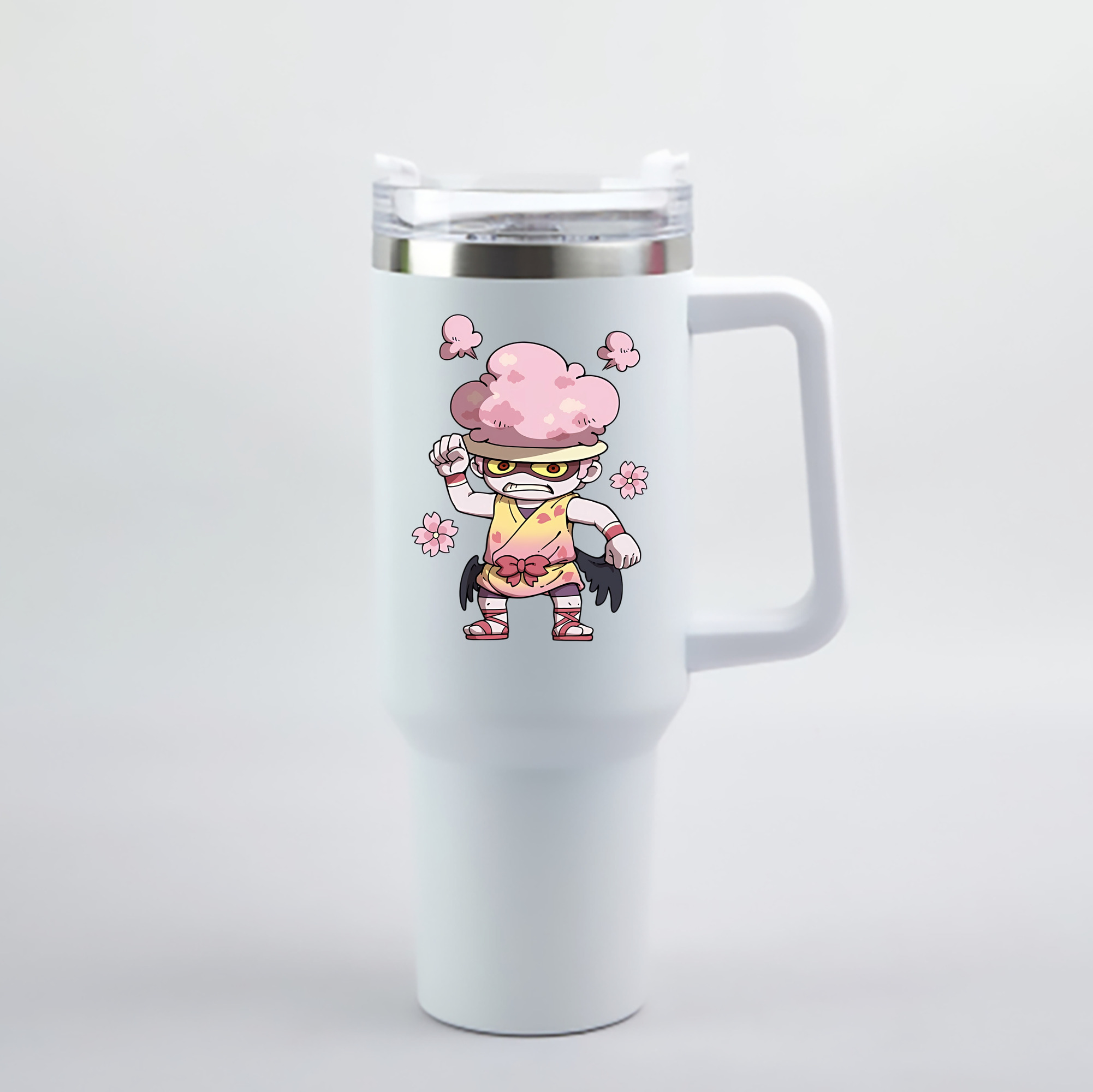 （画像用） 妖怪ウォッチ Yo-kai Watch 1200mL車用タンブラー - クリスタルステッカー（プラスチックストロー付き）