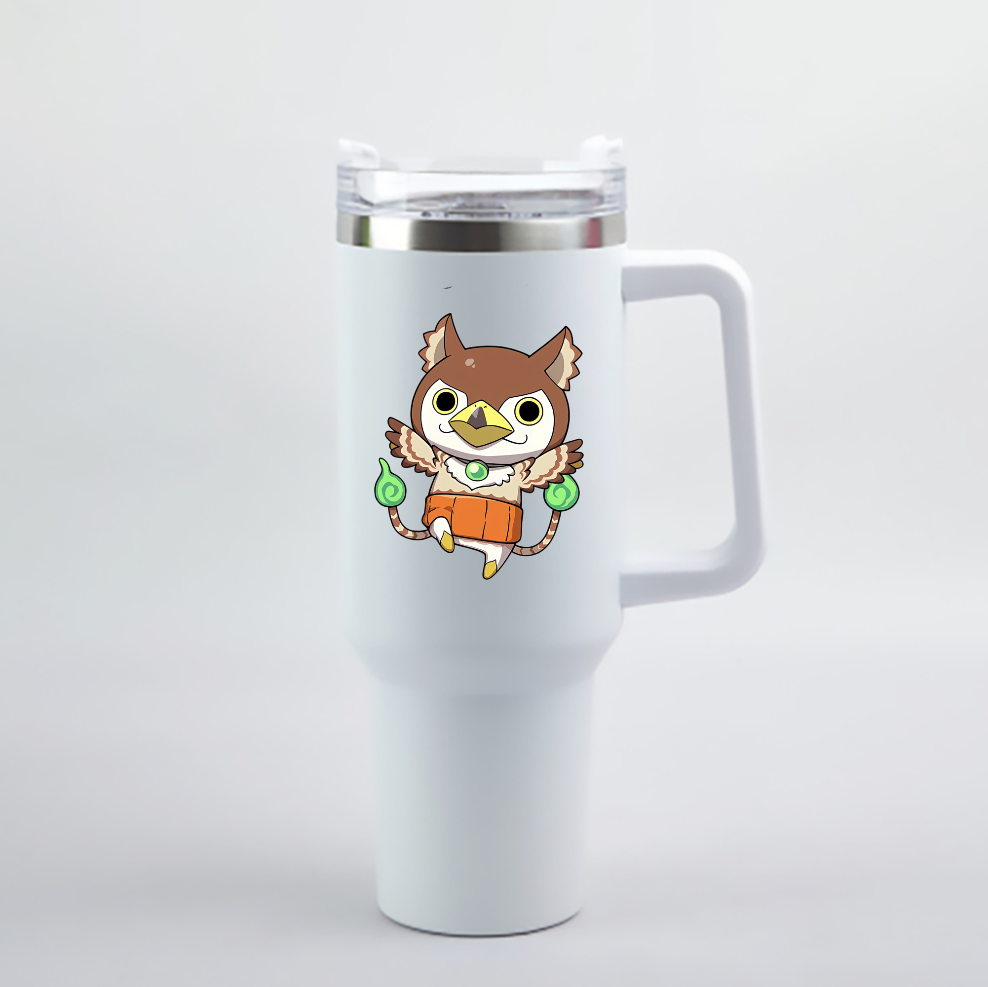 （画像用） 妖怪ウォッチ Yo-kai Watch 1200mL車用タンブラー - クリスタルステッカー（プラスチックストロー付き）