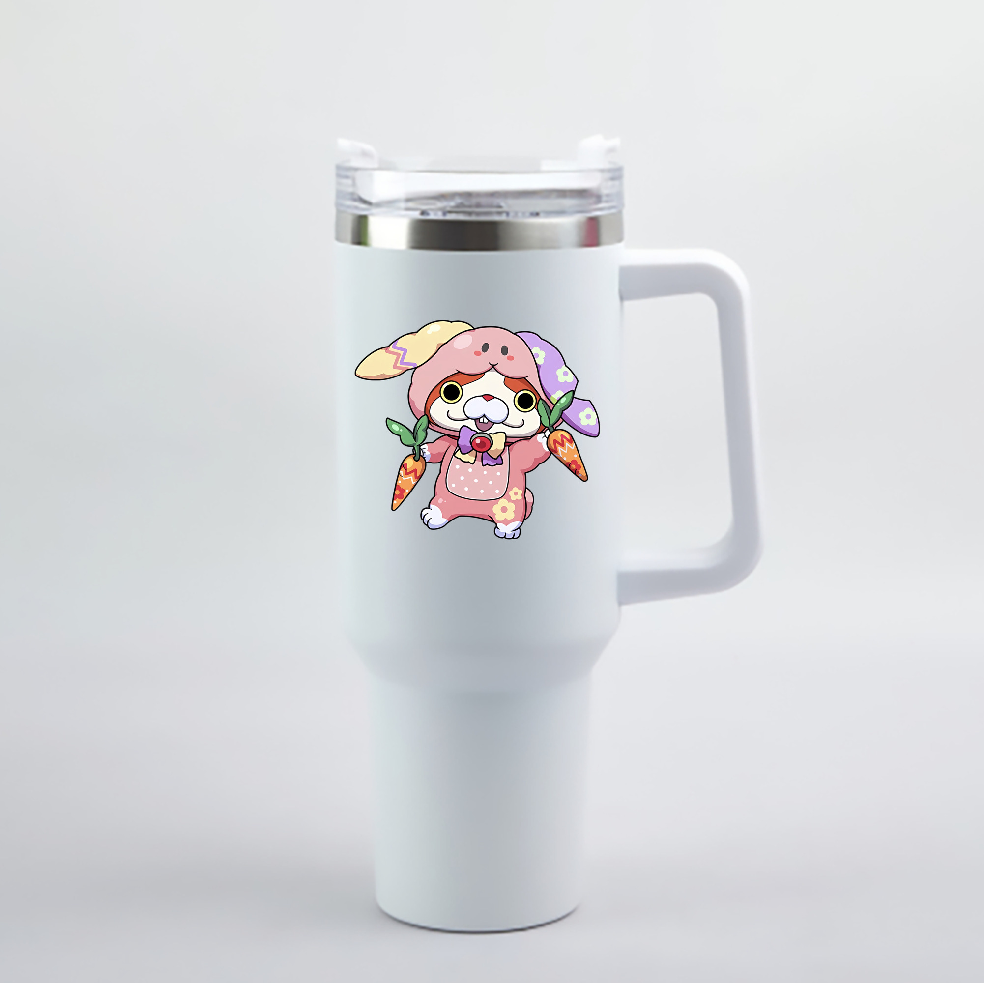（画像用） 妖怪ウォッチ Yo-kai Watch 1200mL車用タンブラー - クリスタルステッカー（プラスチックストロー付き）