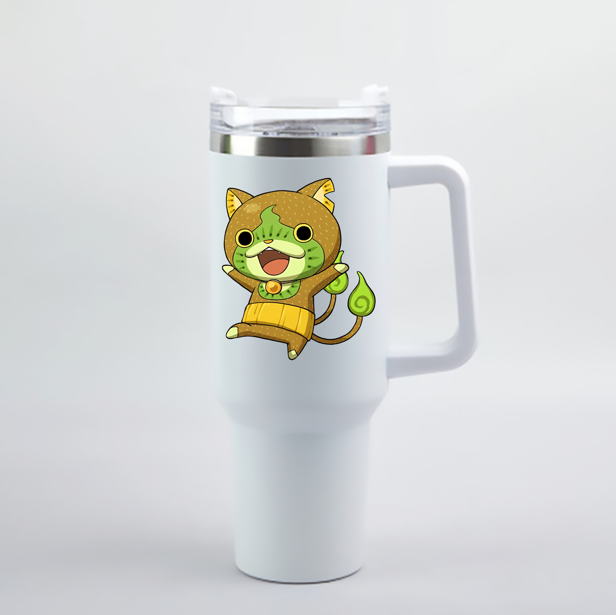 （画像用） 妖怪ウォッチ Yo-kai Watch 1200mL車用タンブラー - クリスタルステッカー（プラスチックストロー付き）