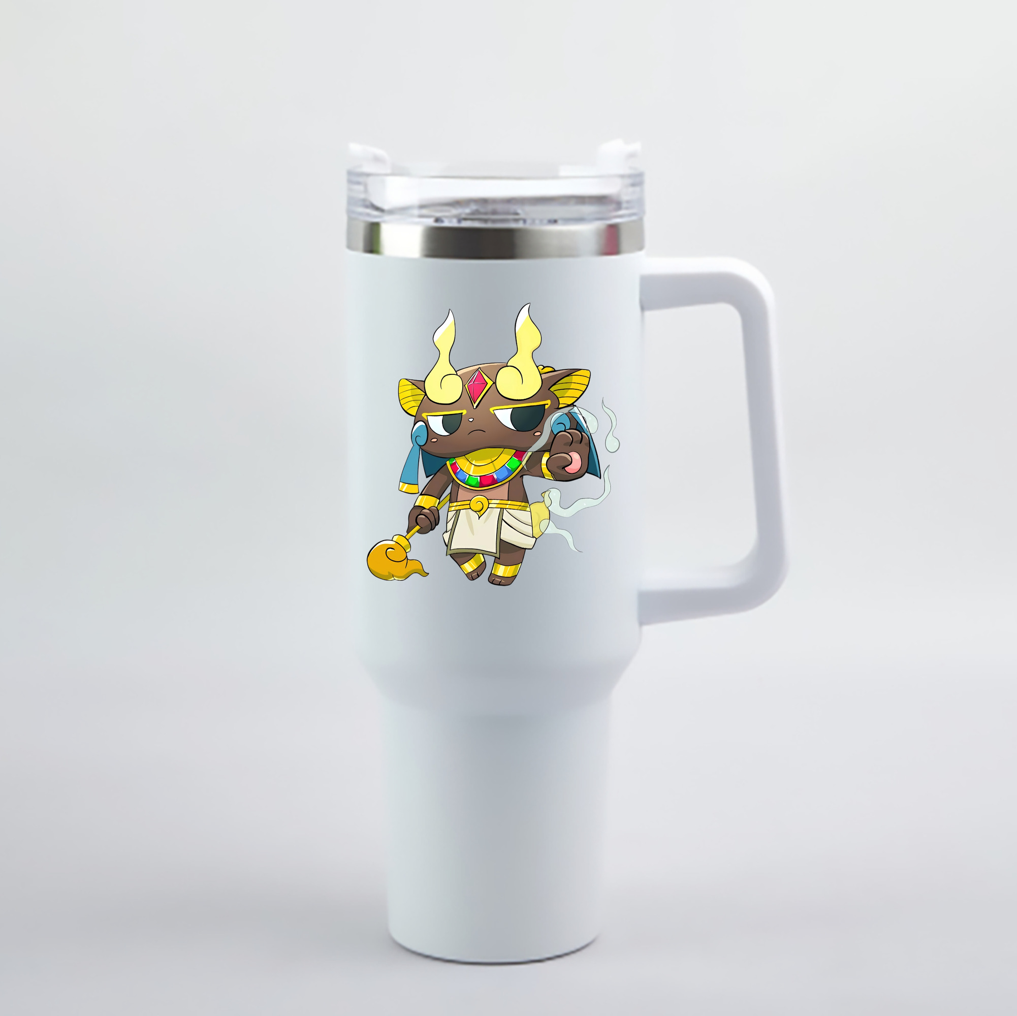 （画像用） 妖怪ウォッチ Yo-kai Watch 1200mL車用タンブラー - クリスタルステッカー（プラスチックストロー付き）