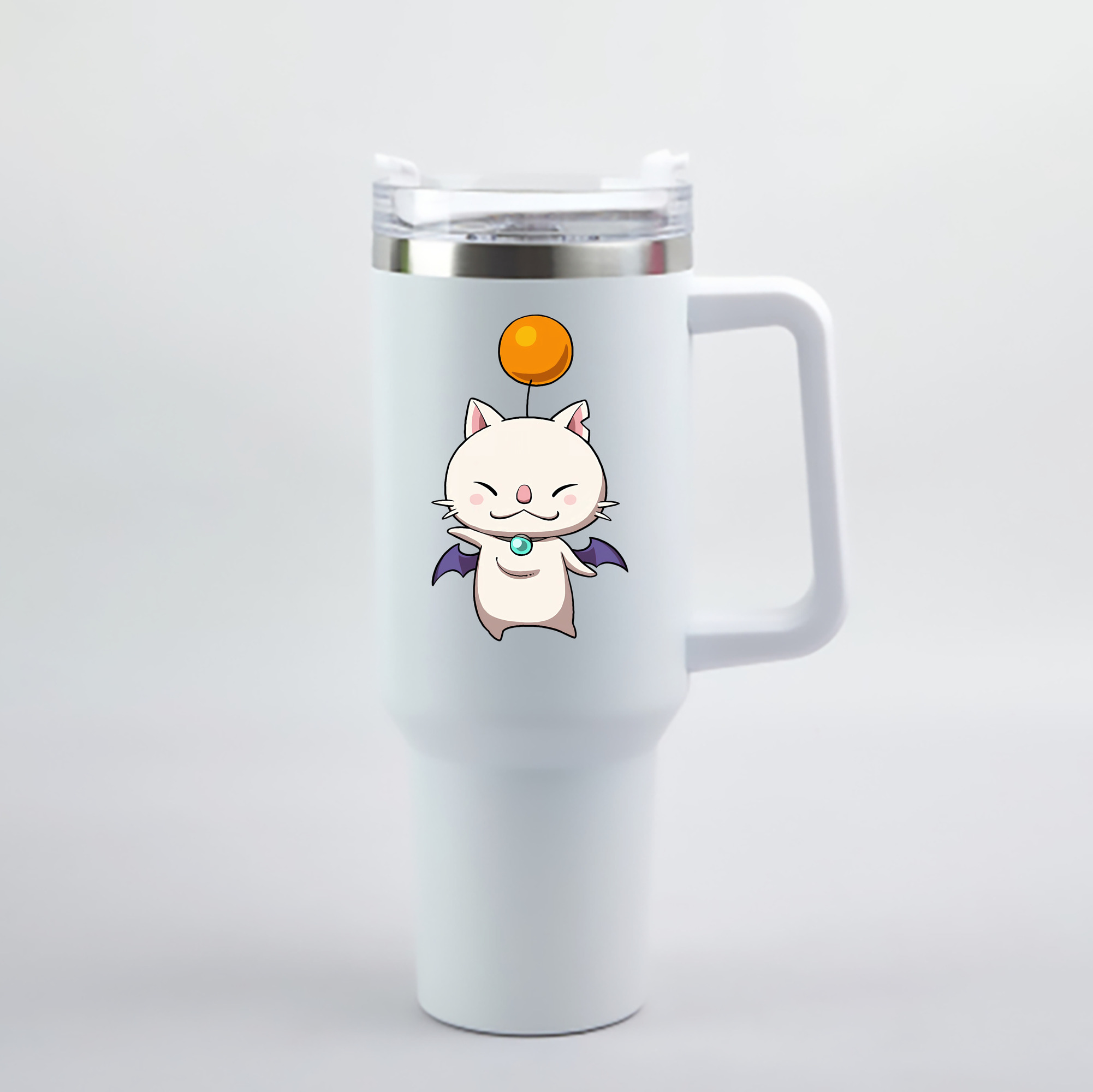（画像用） 妖怪ウォッチ Yo-kai Watch 1200mL車用タンブラー - クリスタルステッカー（プラスチックストロー付き）