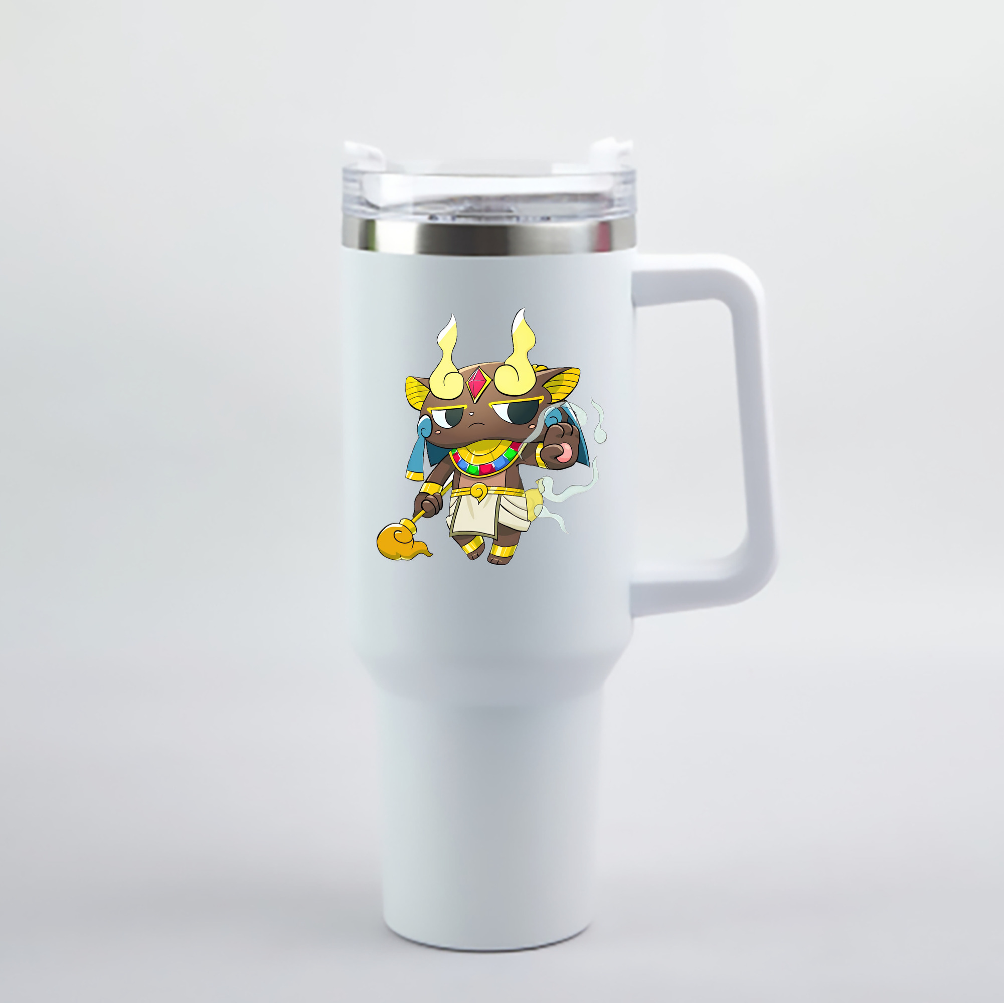 （画像用） 妖怪ウォッチ Yo-kai Watch 1200mL車用タンブラー - クリスタルステッカー（プラスチックストロー付き）