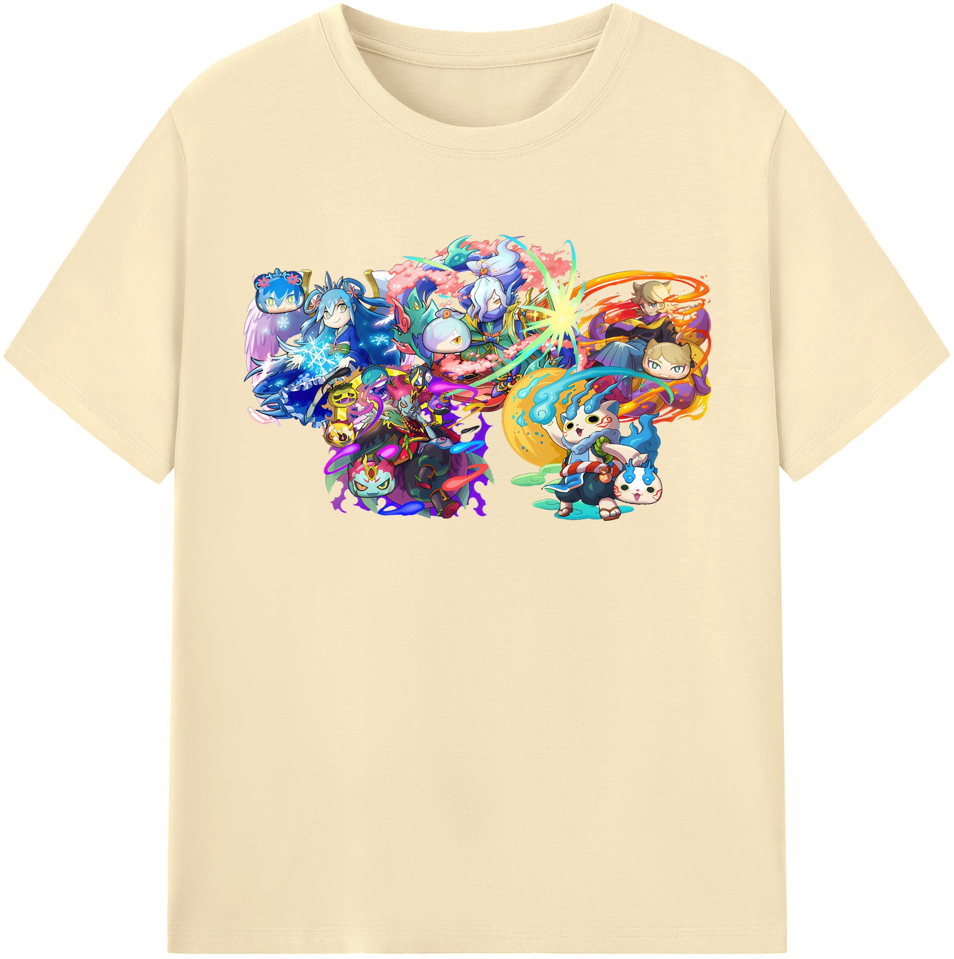 （画像用） 妖怪ウォッチ Yo-kai Watch 綿100％半袖Tシャツ（フロントプリント）