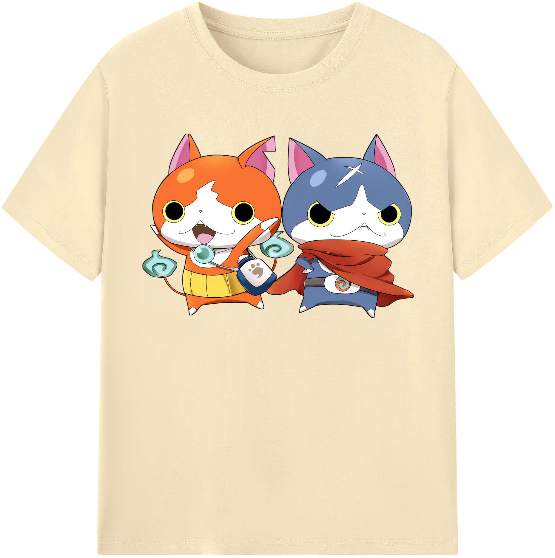 （画像用） 妖怪ウォッチ Yo-kai Watch 綿100％半袖Tシャツ（フロントプリント）