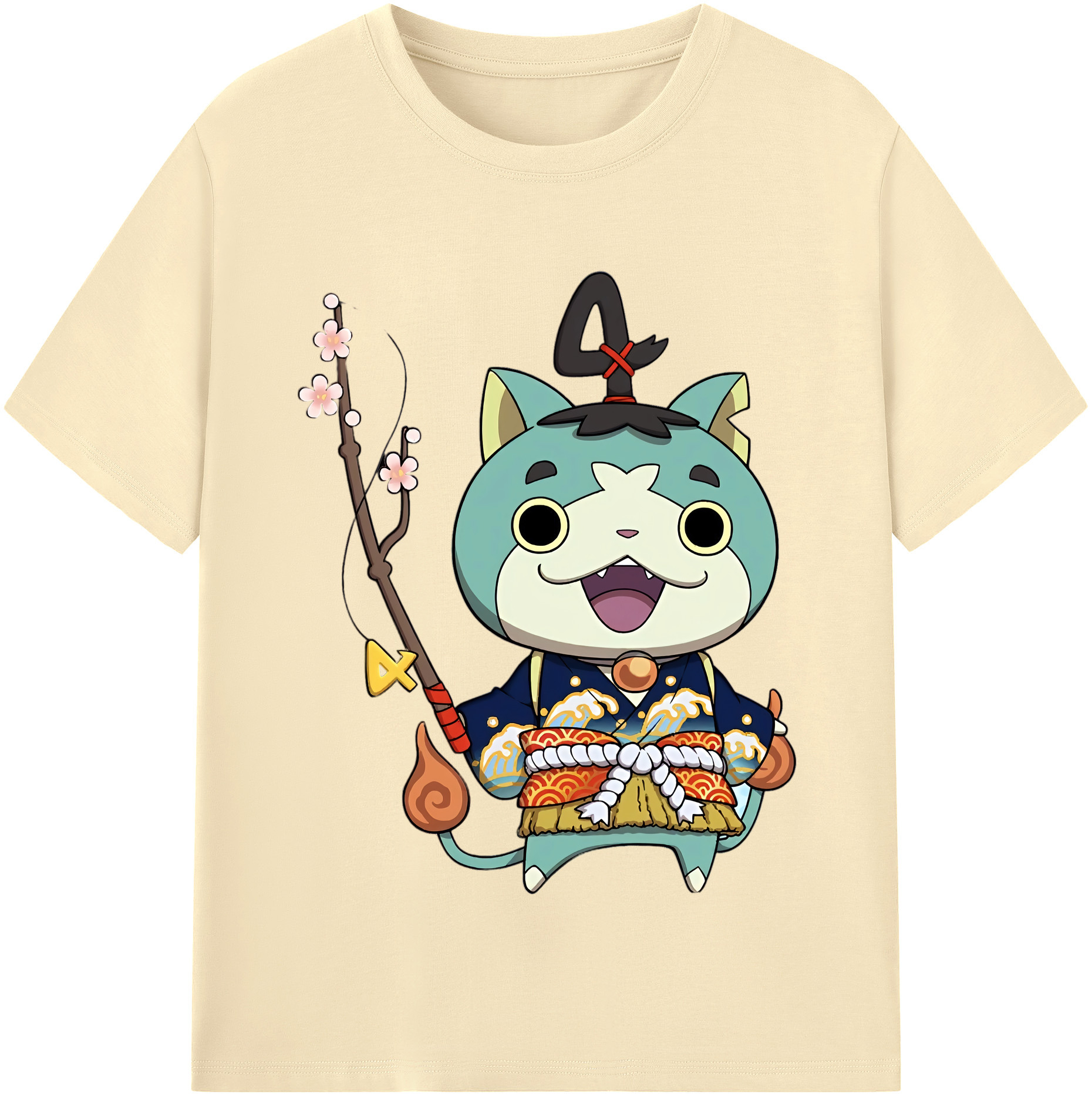 （画像用） 妖怪ウォッチ Yo-kai Watch 綿100％半袖Tシャツ（フロントプリント）
