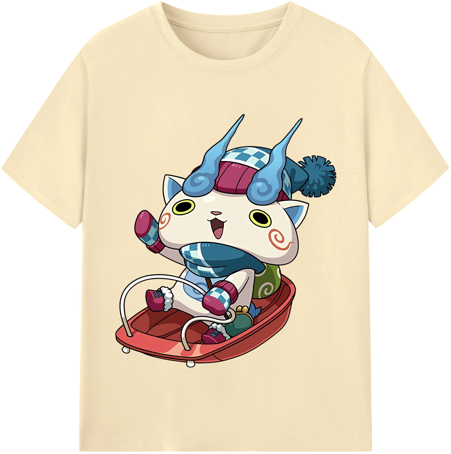 （画像用） 妖怪ウォッチ Yo-kai Watch 綿100％半袖Tシャツ（フロントプリント）