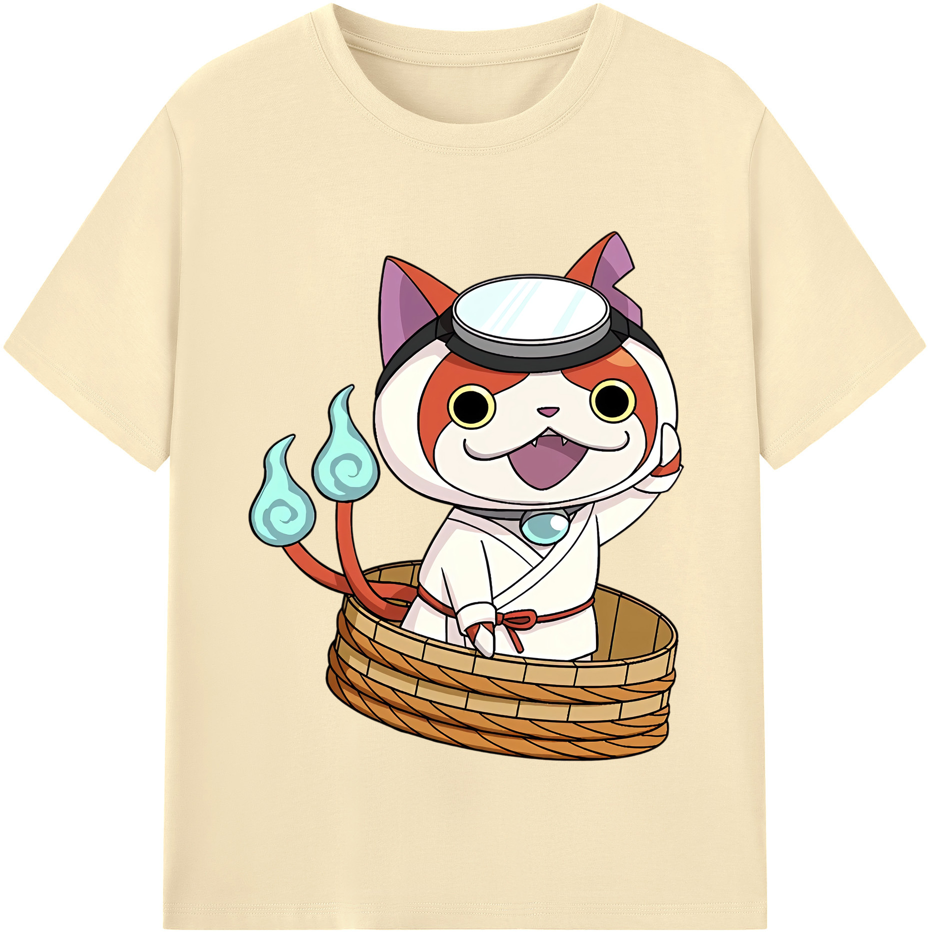 （画像用） 妖怪ウォッチ Yo-kai Watch 綿100％半袖Tシャツ（フロントプリント）