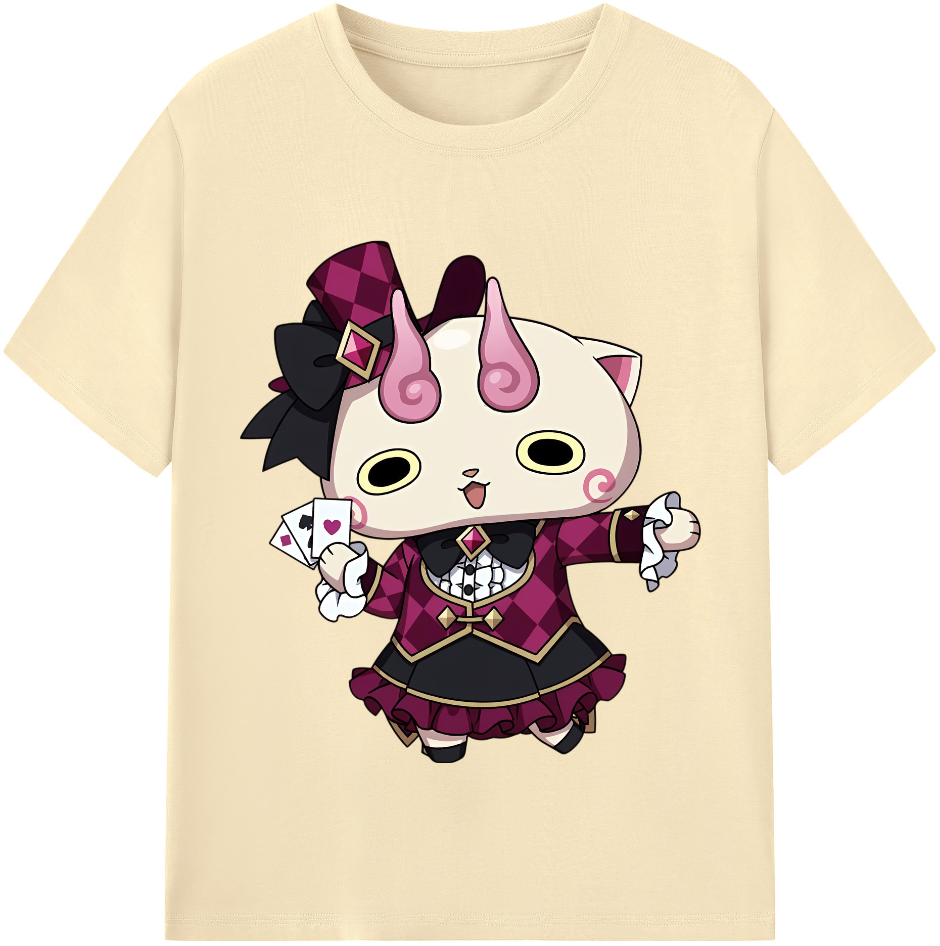 （画像用） 妖怪ウォッチ Yo-kai Watch 綿100％半袖Tシャツ（フロントプリント）