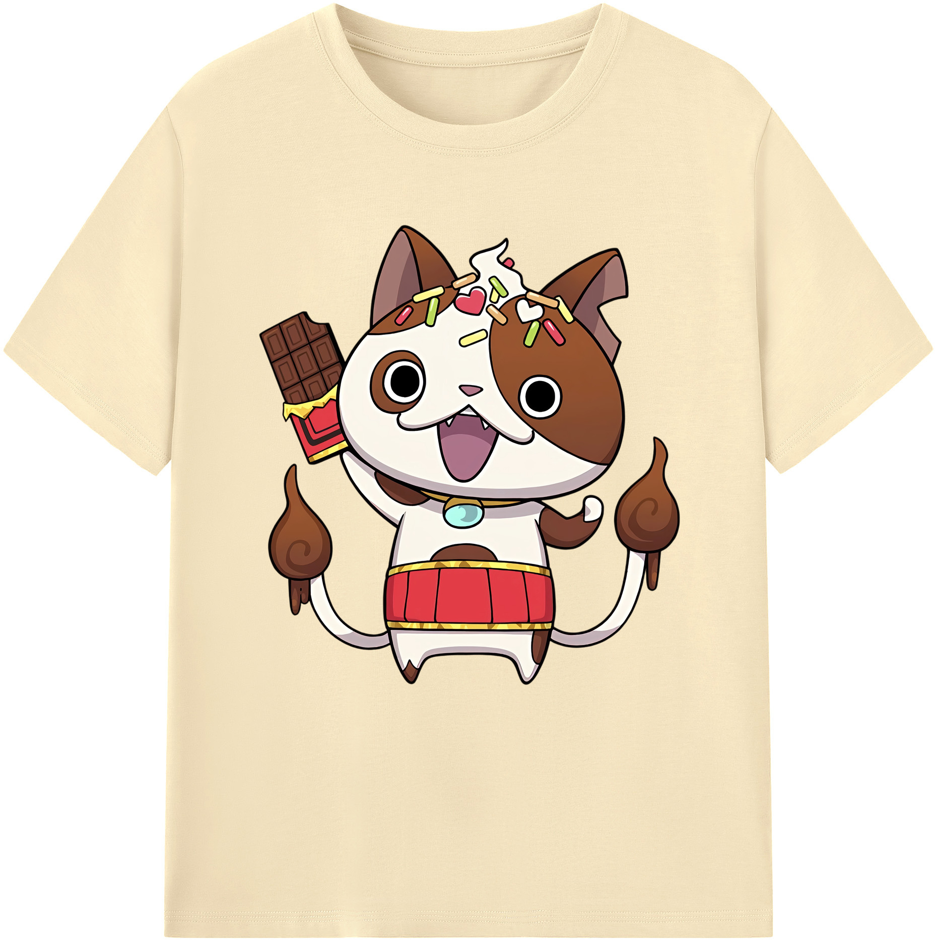 （画像用） 妖怪ウォッチ Yo-kai Watch 綿100％半袖Tシャツ（フロントプリント）