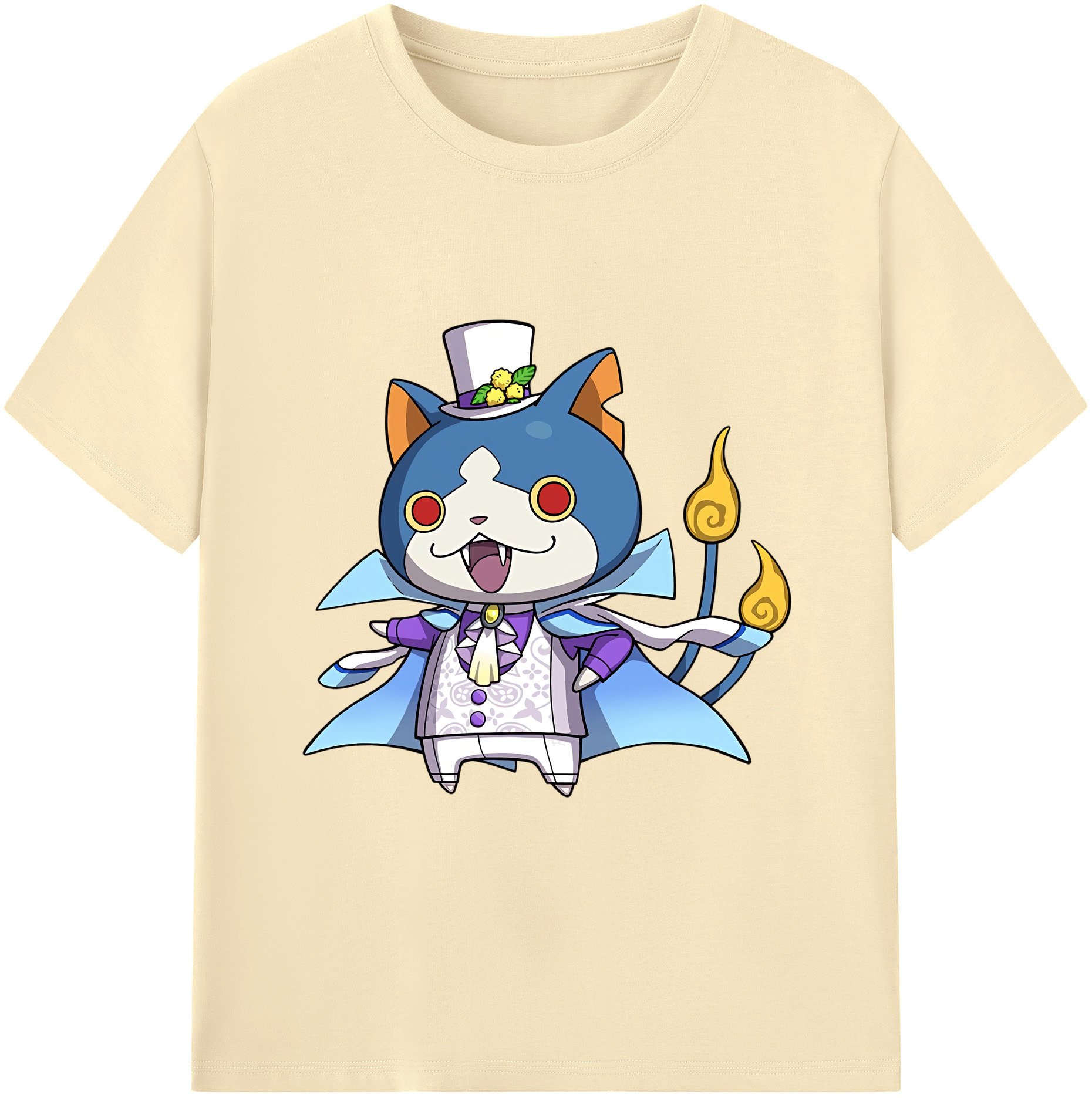（画像用） 妖怪ウォッチ Yo-kai Watch 綿100％半袖Tシャツ（フロントプリント）