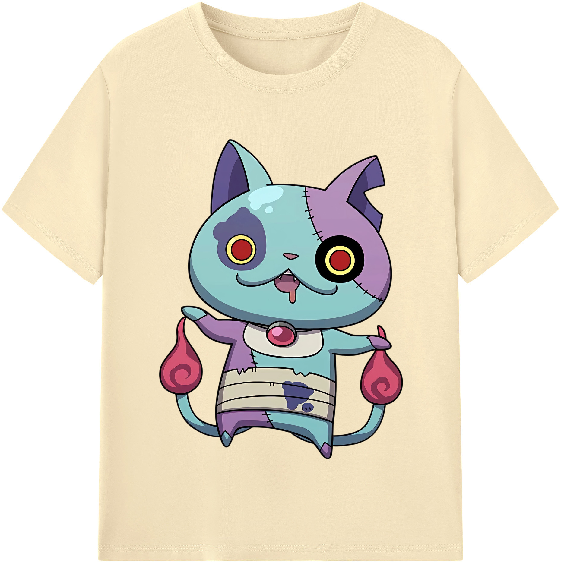 （画像用） 妖怪ウォッチ Yo-kai Watch 綿100％半袖Tシャツ（フロントプリント）