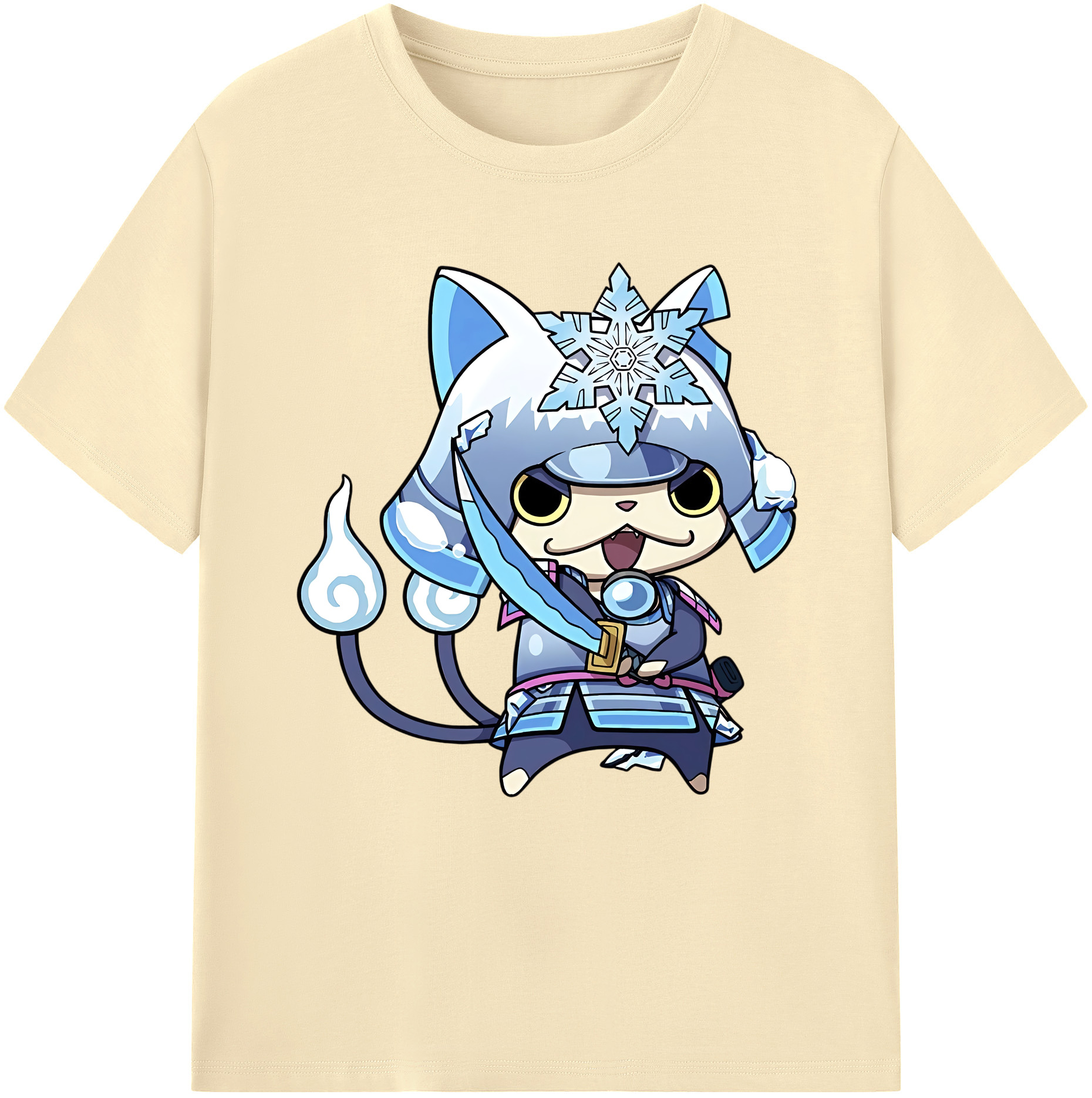 （画像用） 妖怪ウォッチ Yo-kai Watch 綿100％半袖Tシャツ（フロントプリント）