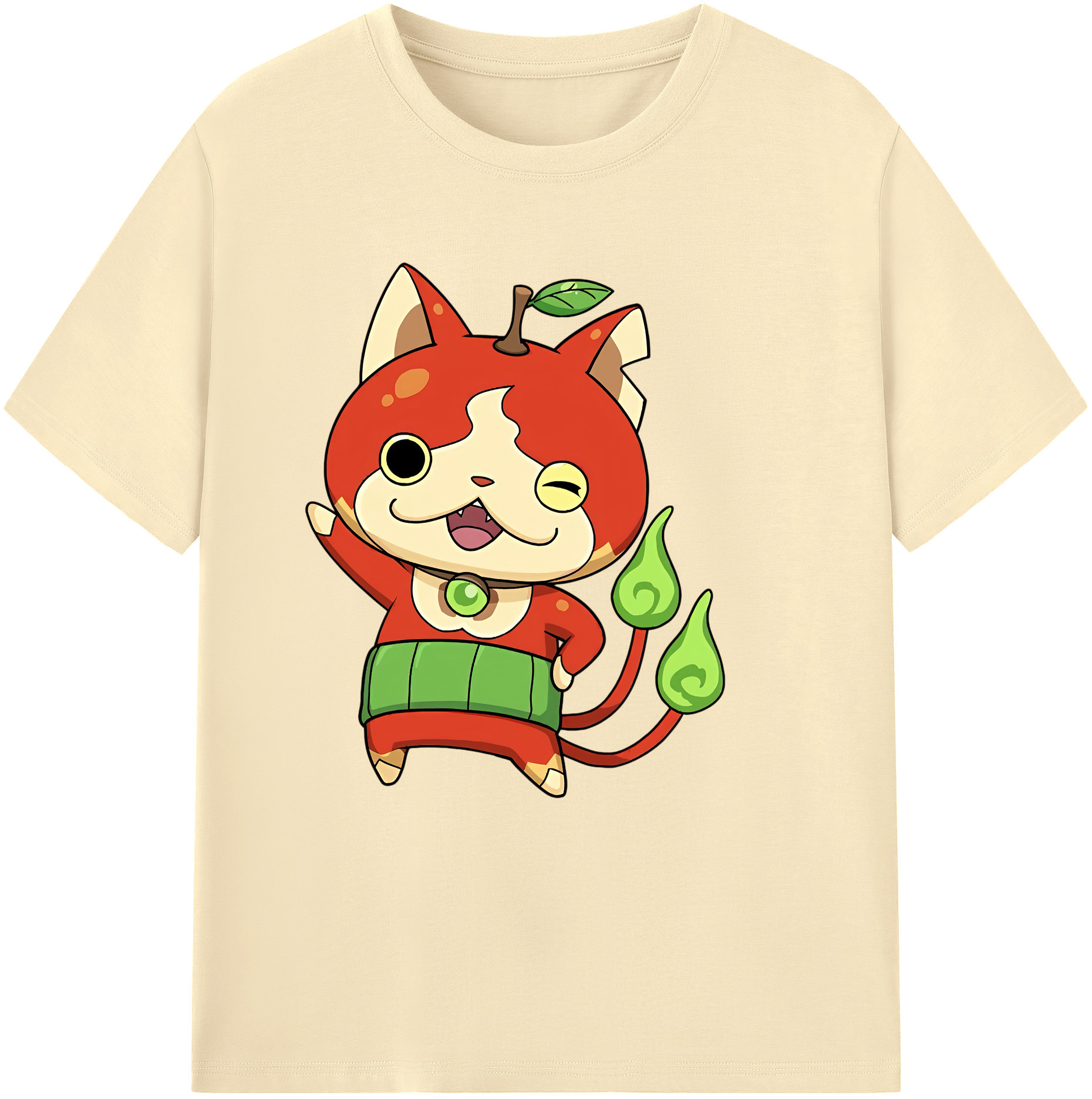 （画像用） 妖怪ウォッチ Yo-kai Watch 綿100％半袖Tシャツ（フロントプリント）